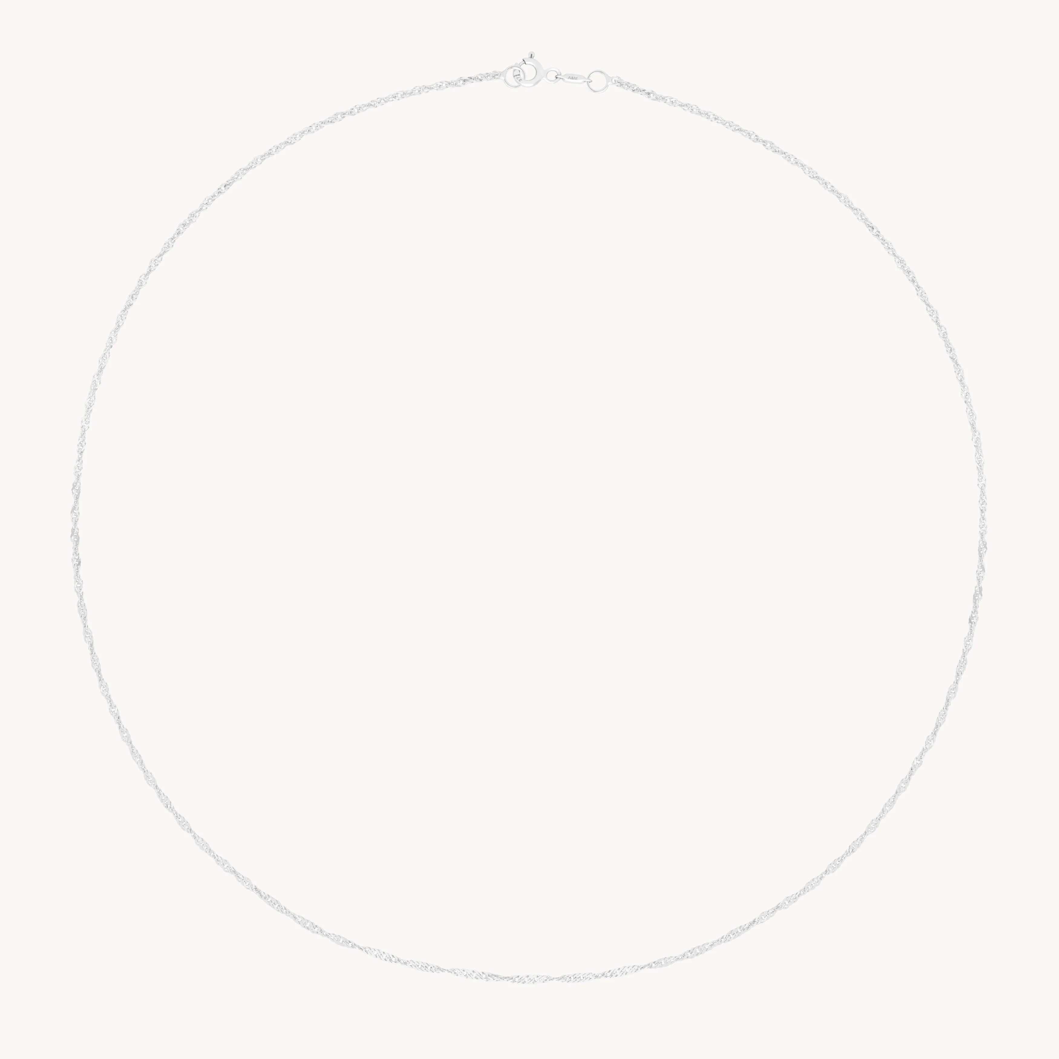 Bold Astrid Chain Necklace in Solid White Gold