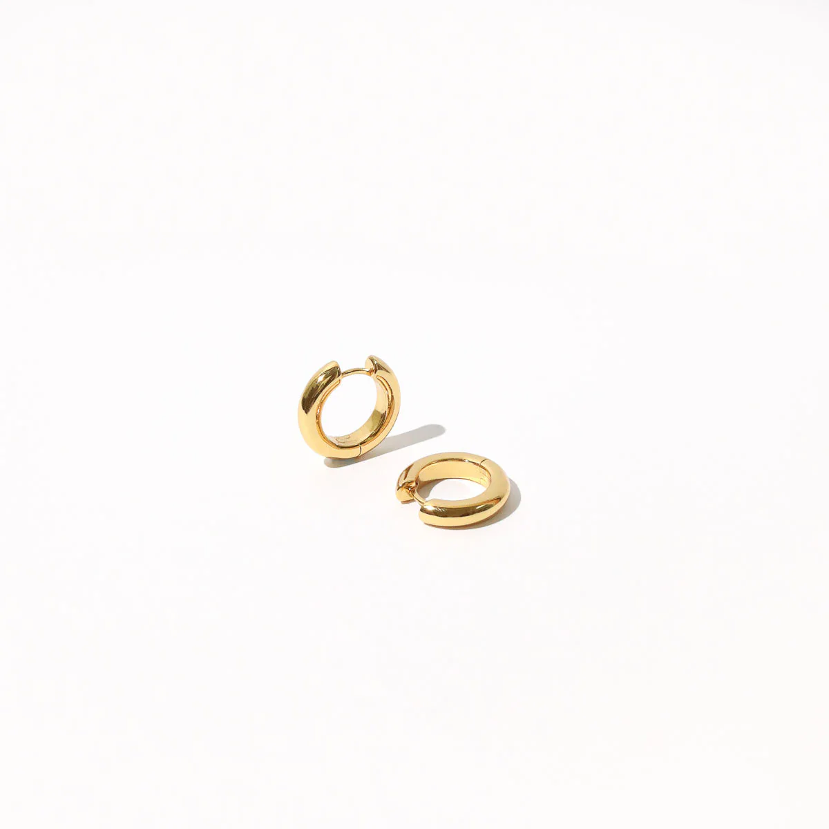 Bold Medium Hoops in Gold - Image 3