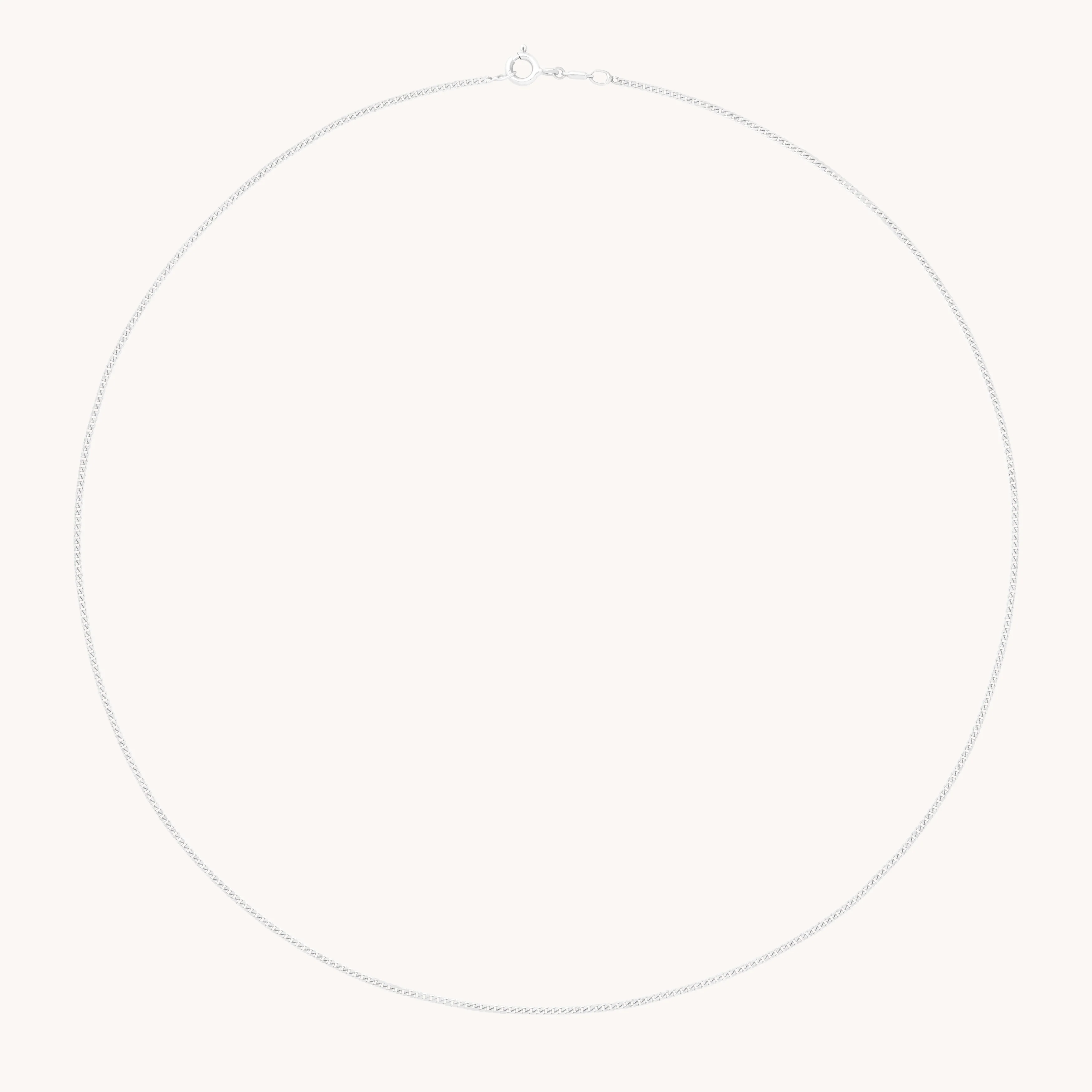 Bold Miyu Chain Necklace in Solid White Gold