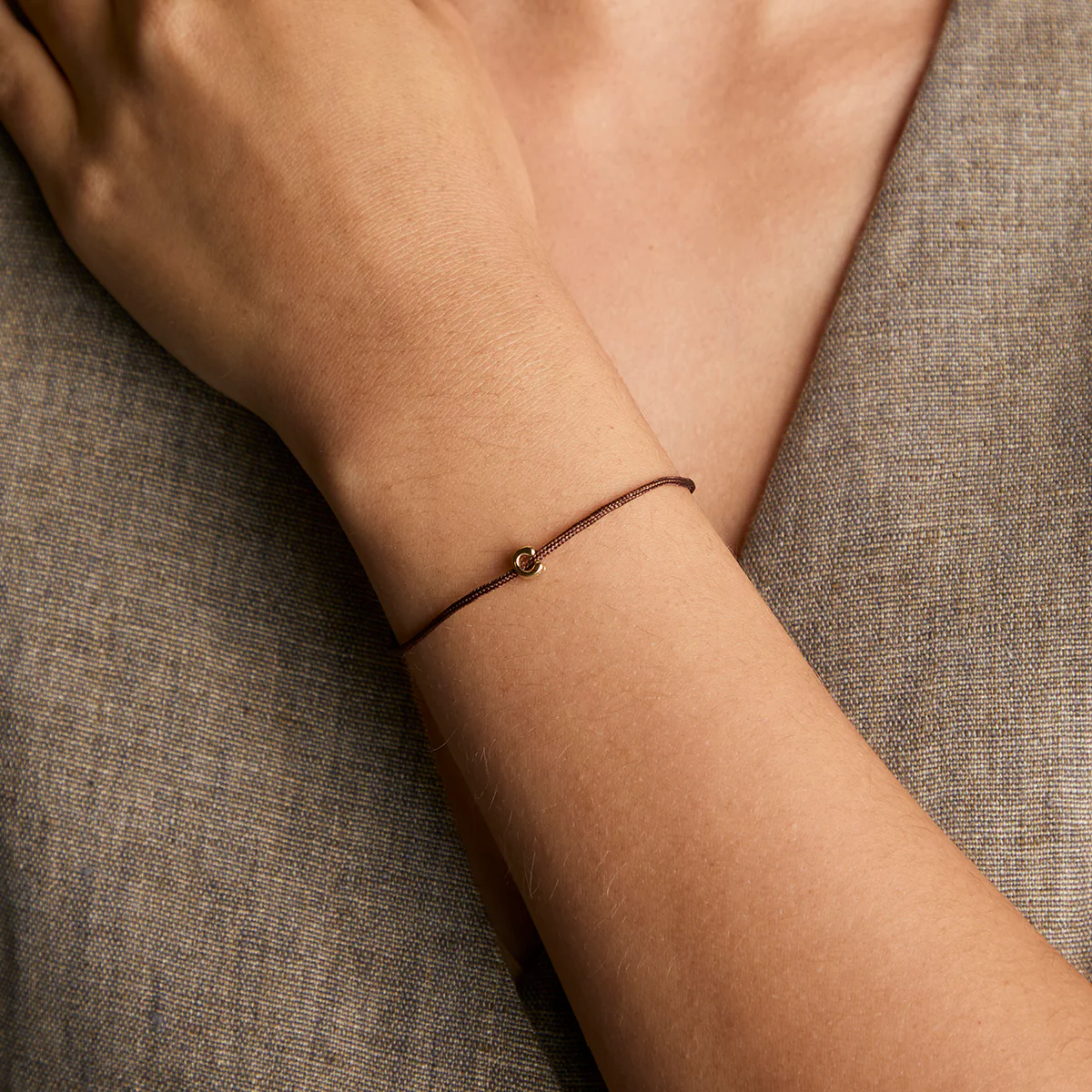 C Initial Click Charm in Solid Gold - Image 2