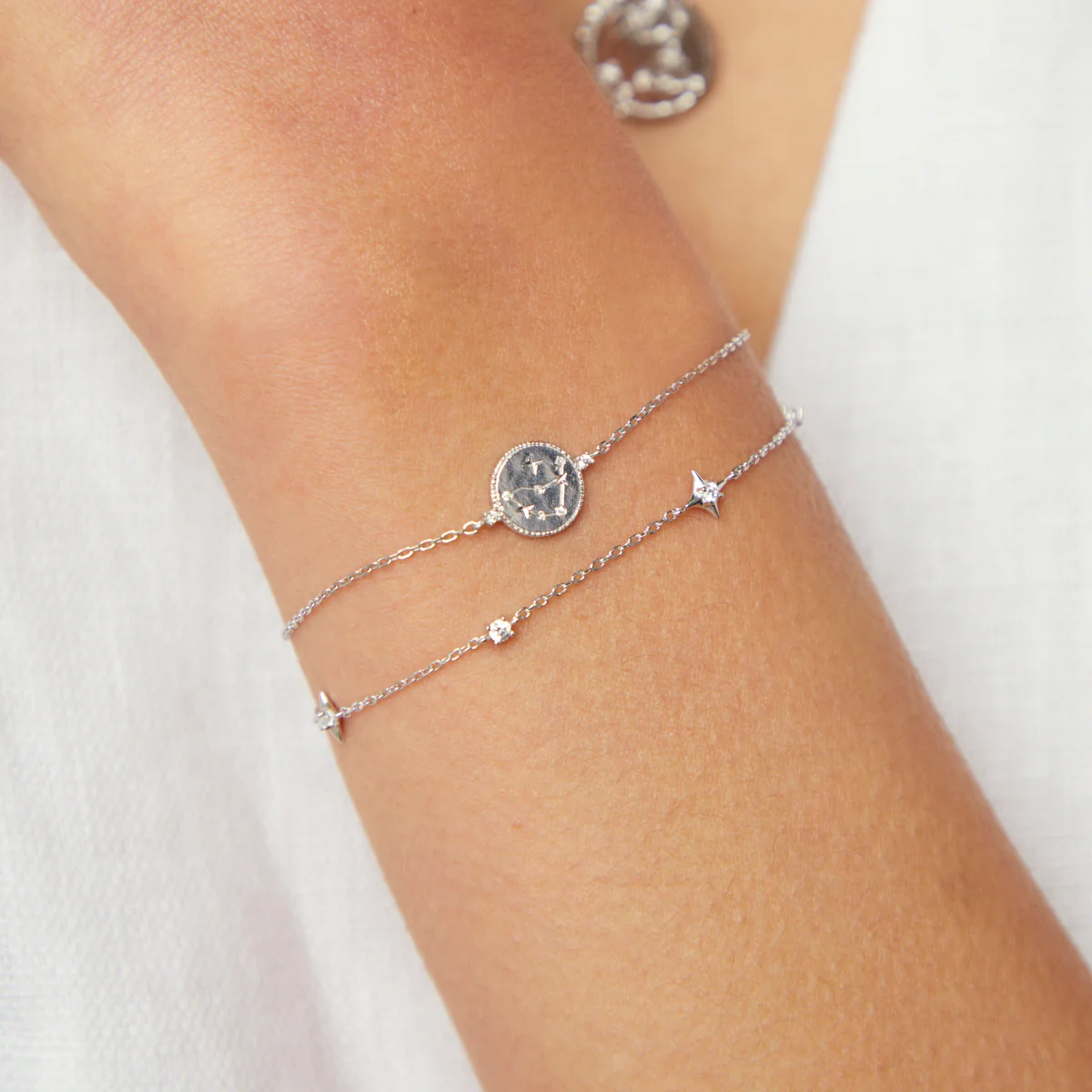 Capricorn Zodiac Bracelet in Silver - Image 3