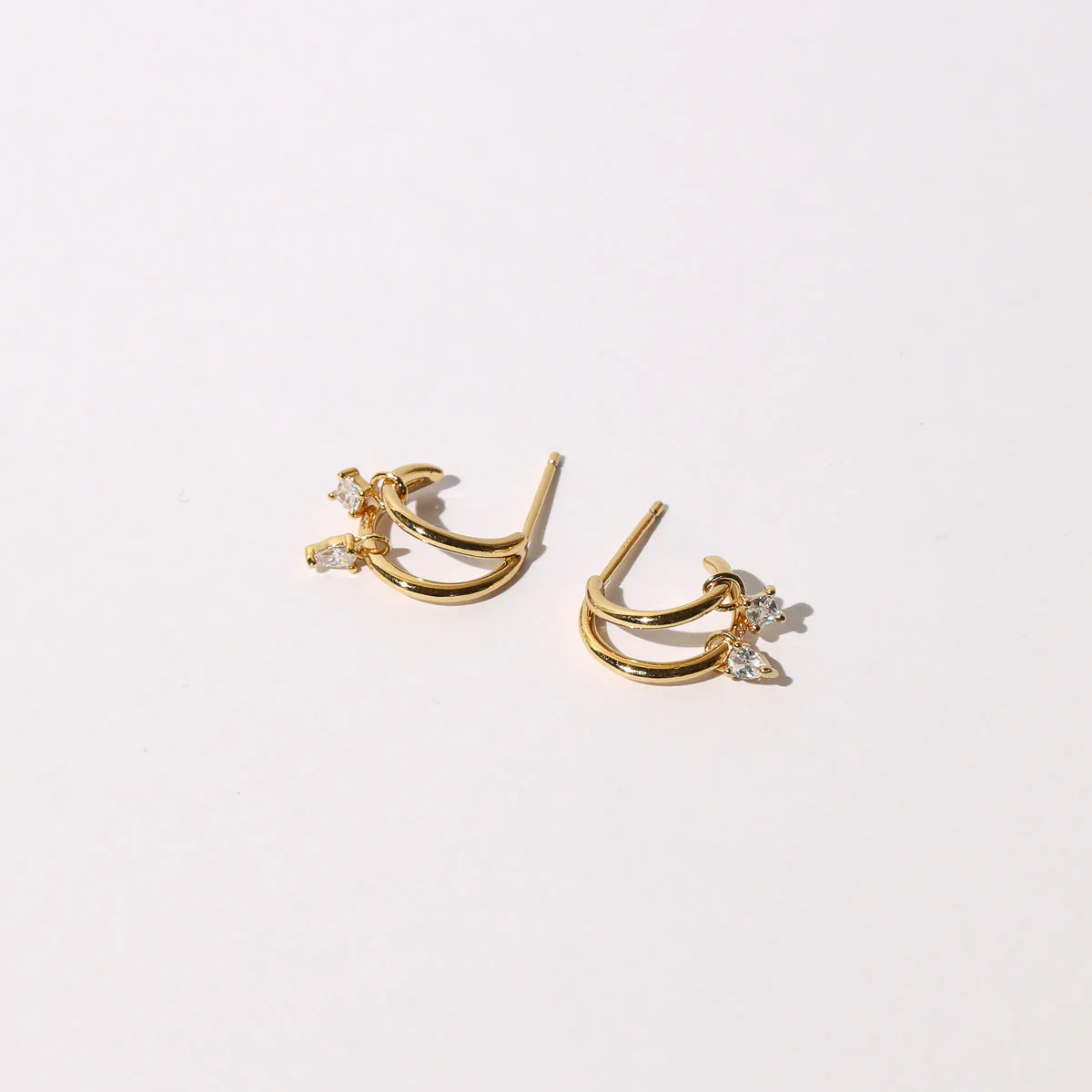 Celestial Crystal Huggies in Gold - Image 3