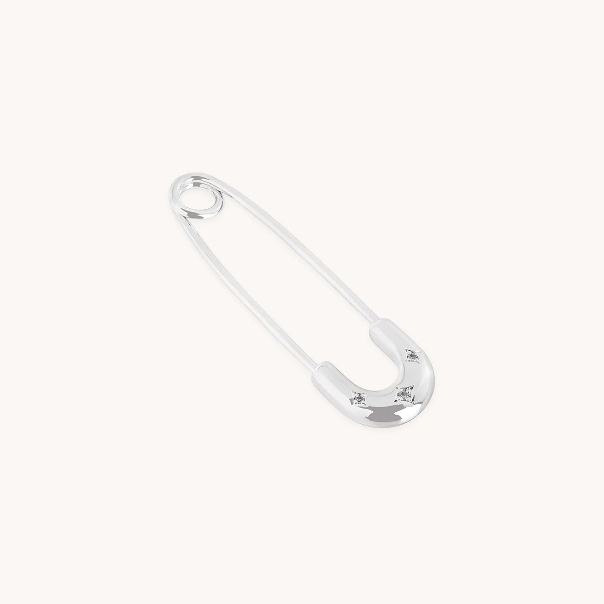 Charm Pin Brooch in Silver
