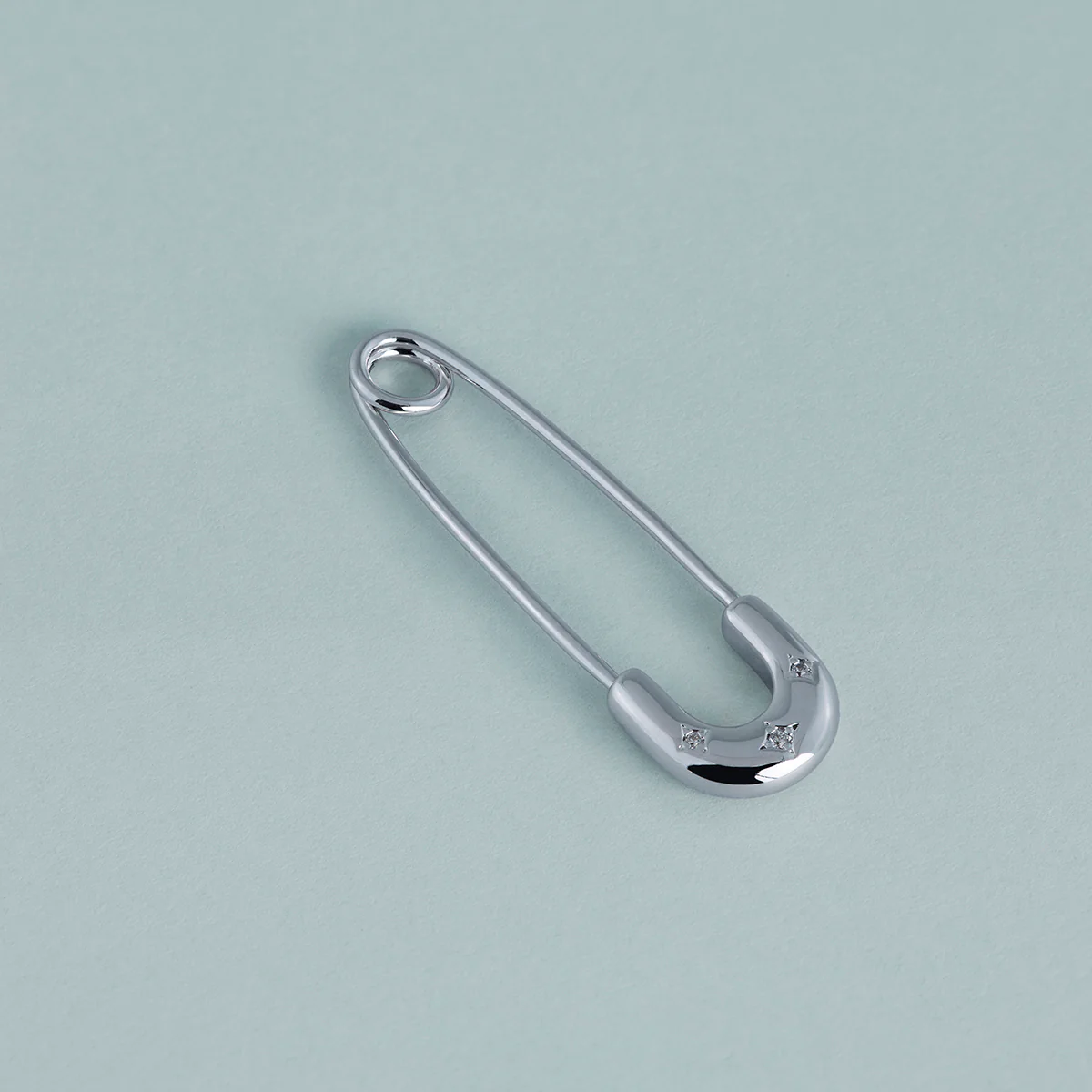 Charm Pin Brooch in Silver - Image 6