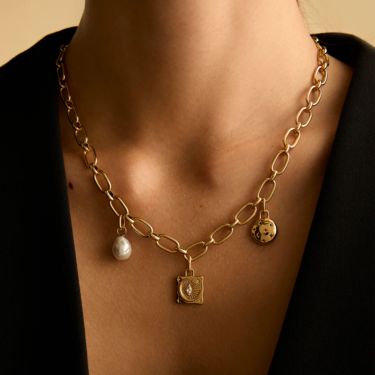Cosmic Coin Clip Charm in Gold - Image 4
