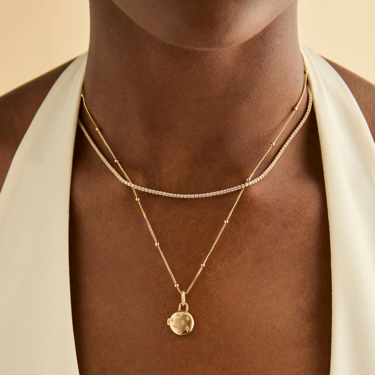 Cosmic Locket Clip Charm in Gold - Image 3