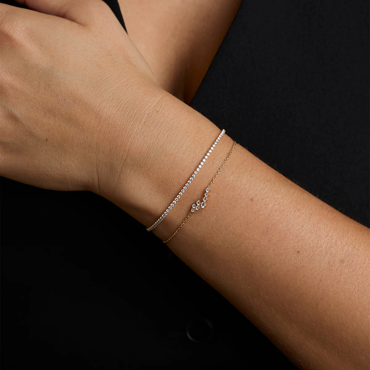 Crystal Scatter Bracelet in Gold - Image 3