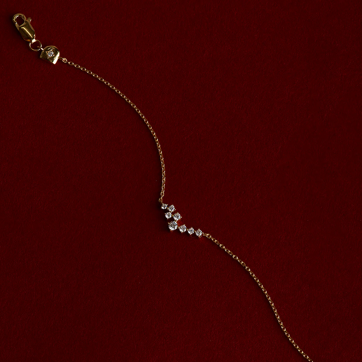 Crystal Scatter Bracelet in Gold - Image 6