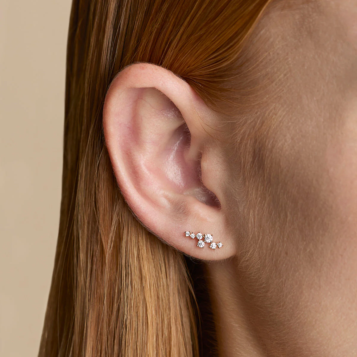 Crystal Trail Climber Studs in Gold - Image 2