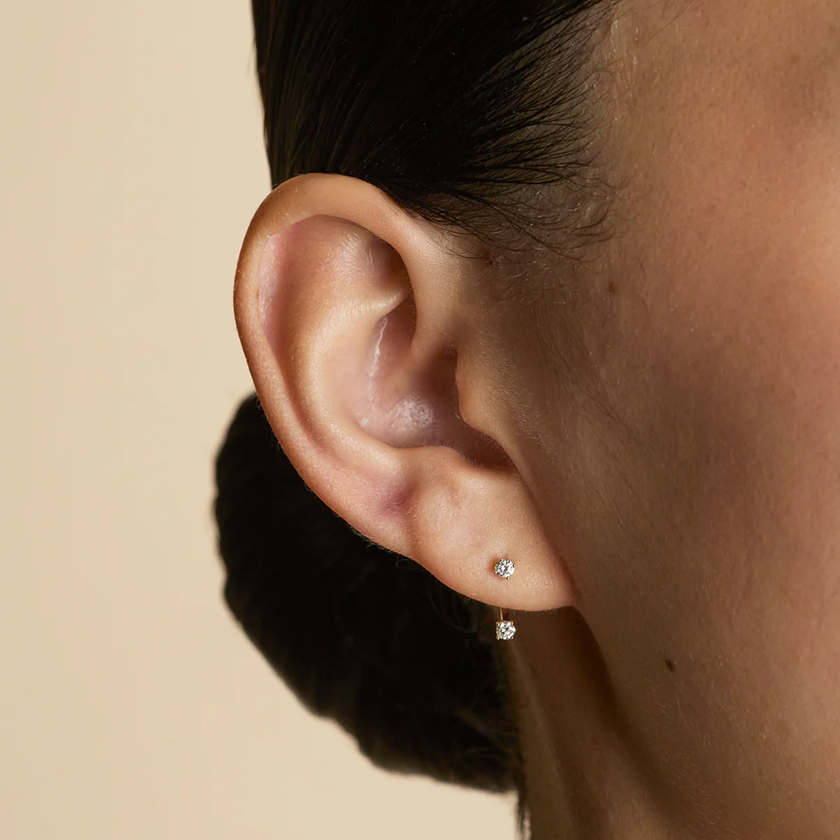 Diamond Ear Jacket in Solid Gold - Image 2