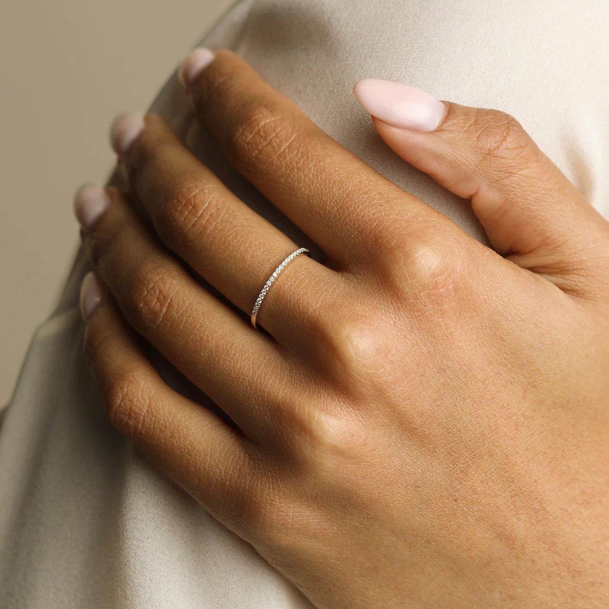 Diamond Eternity Ring in Solid Gold - Image 2