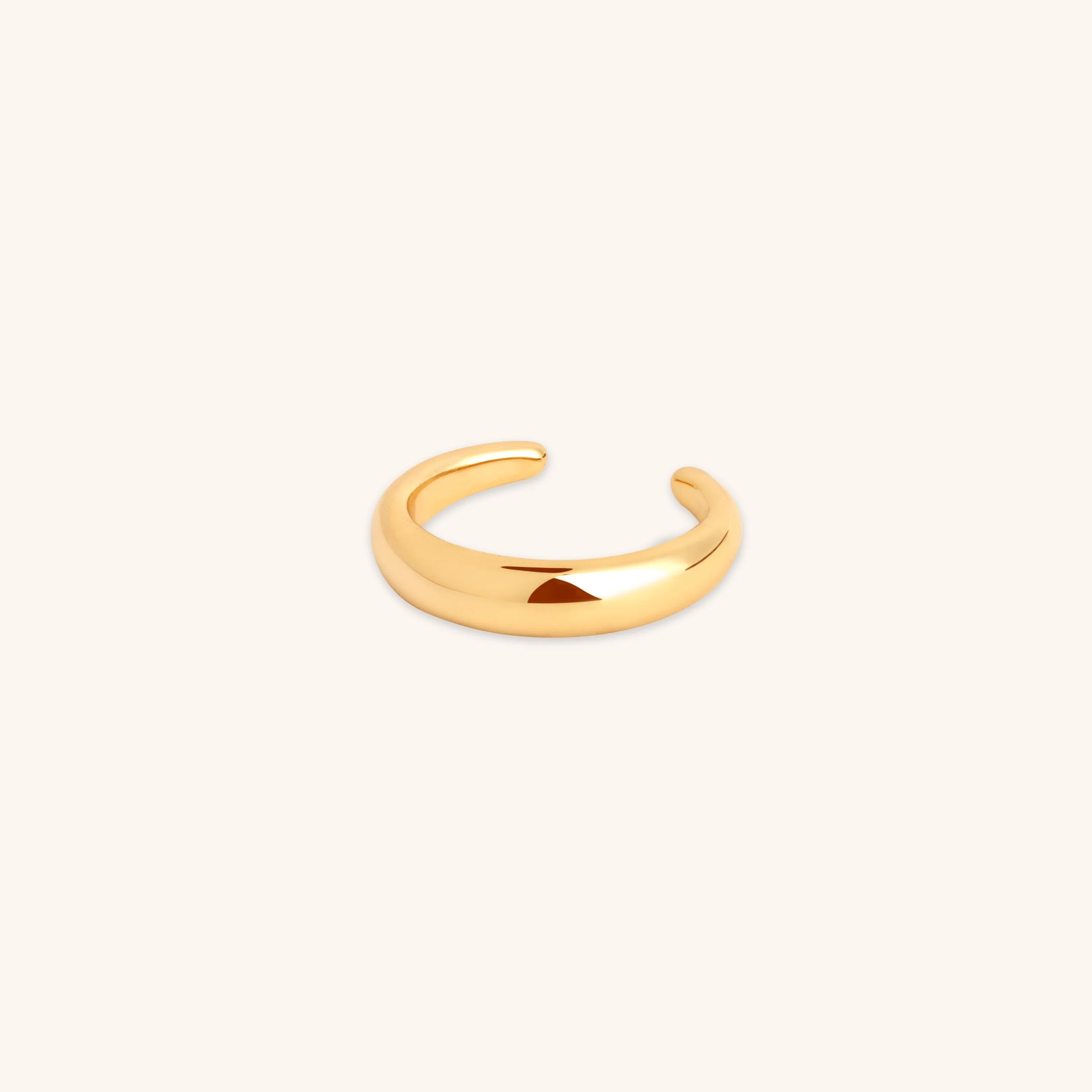 Dome Ear Cuff in Gold