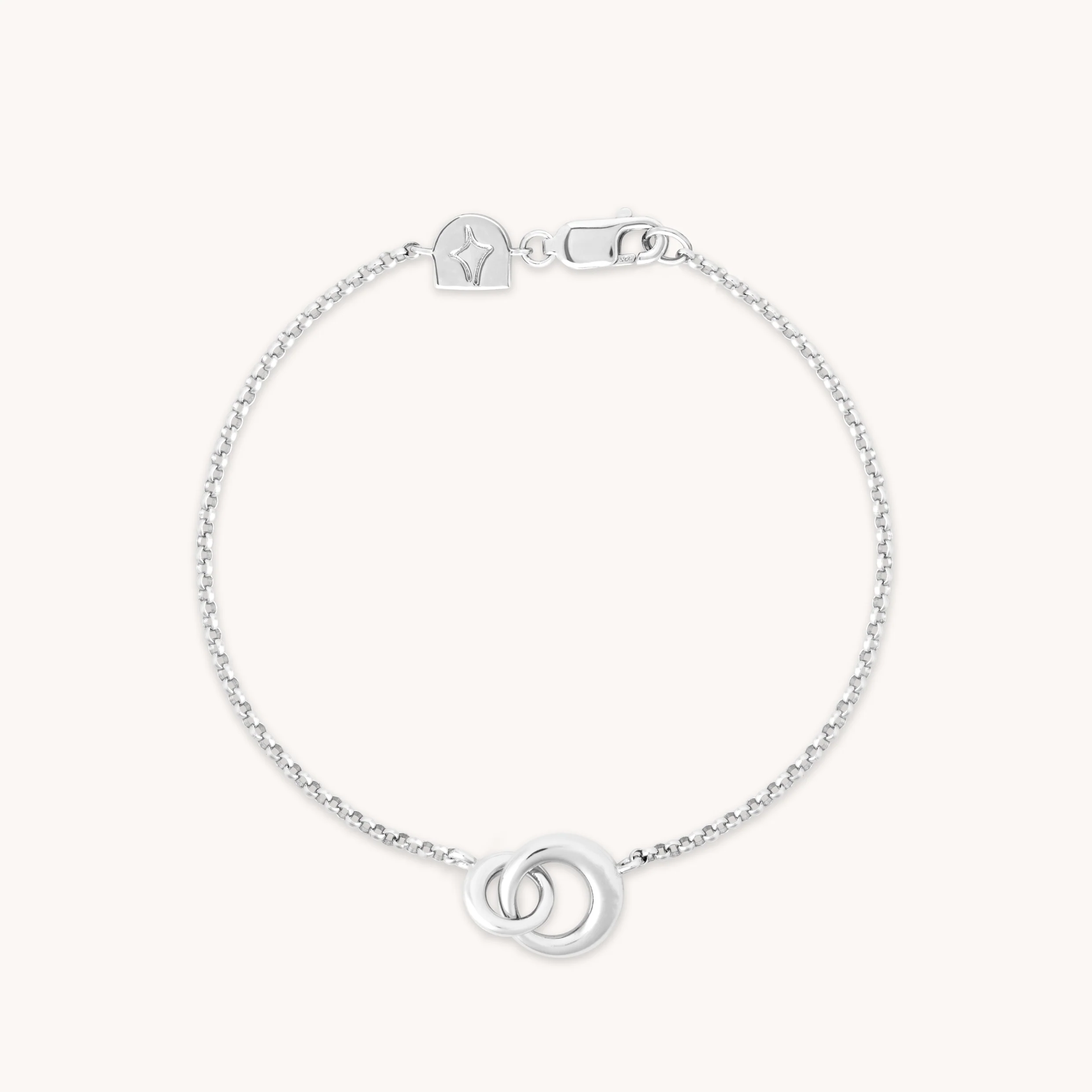 Dome Link Bracelet in Silver