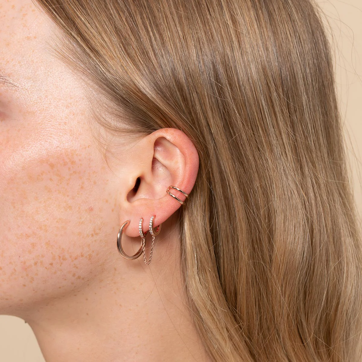 Illusion Essential Ear Cuff in Rose Gold - Image 2