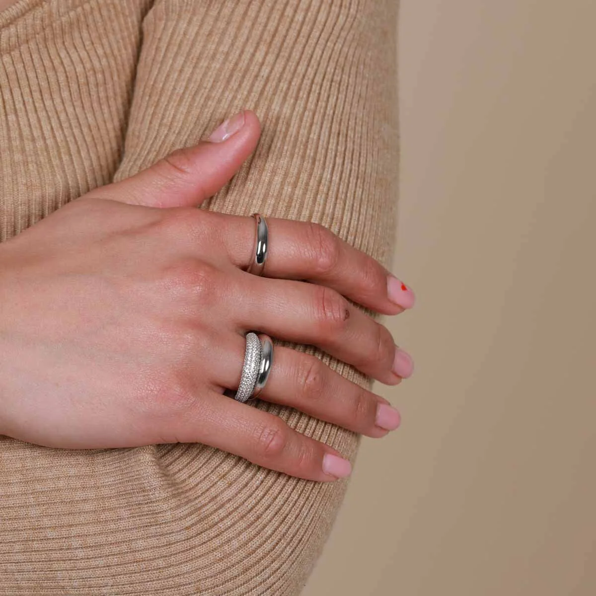 Essential Dome Ring in Silver - Image 5