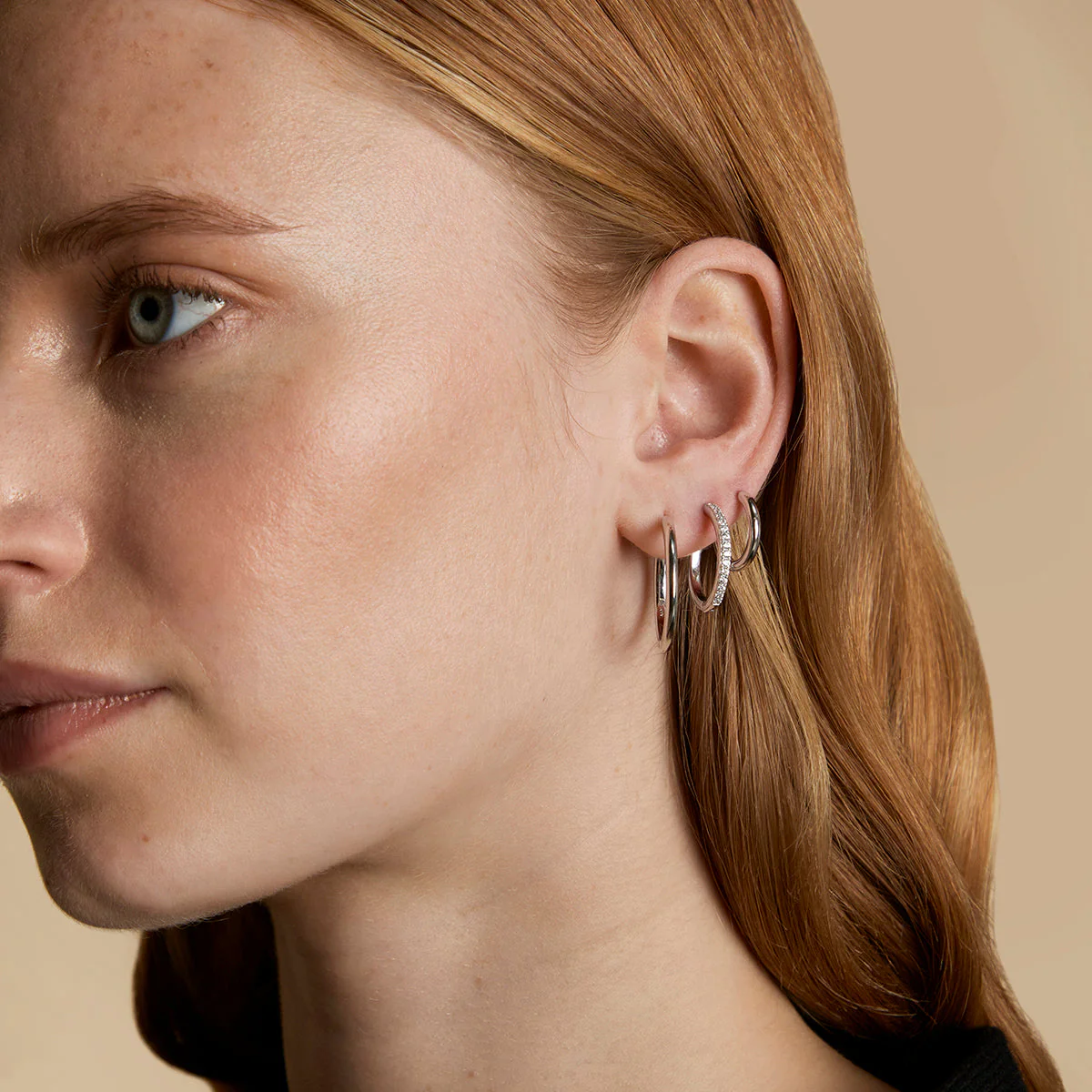 Essential Hoops Stacking Set in Silver - Image 3