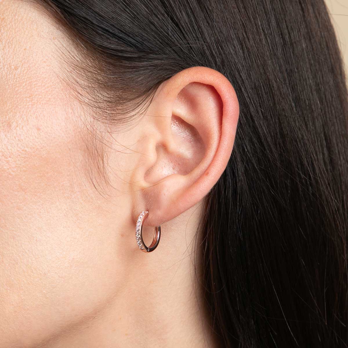Essential Shimmer Hoop Gift Set in Rose Gold - Image 3