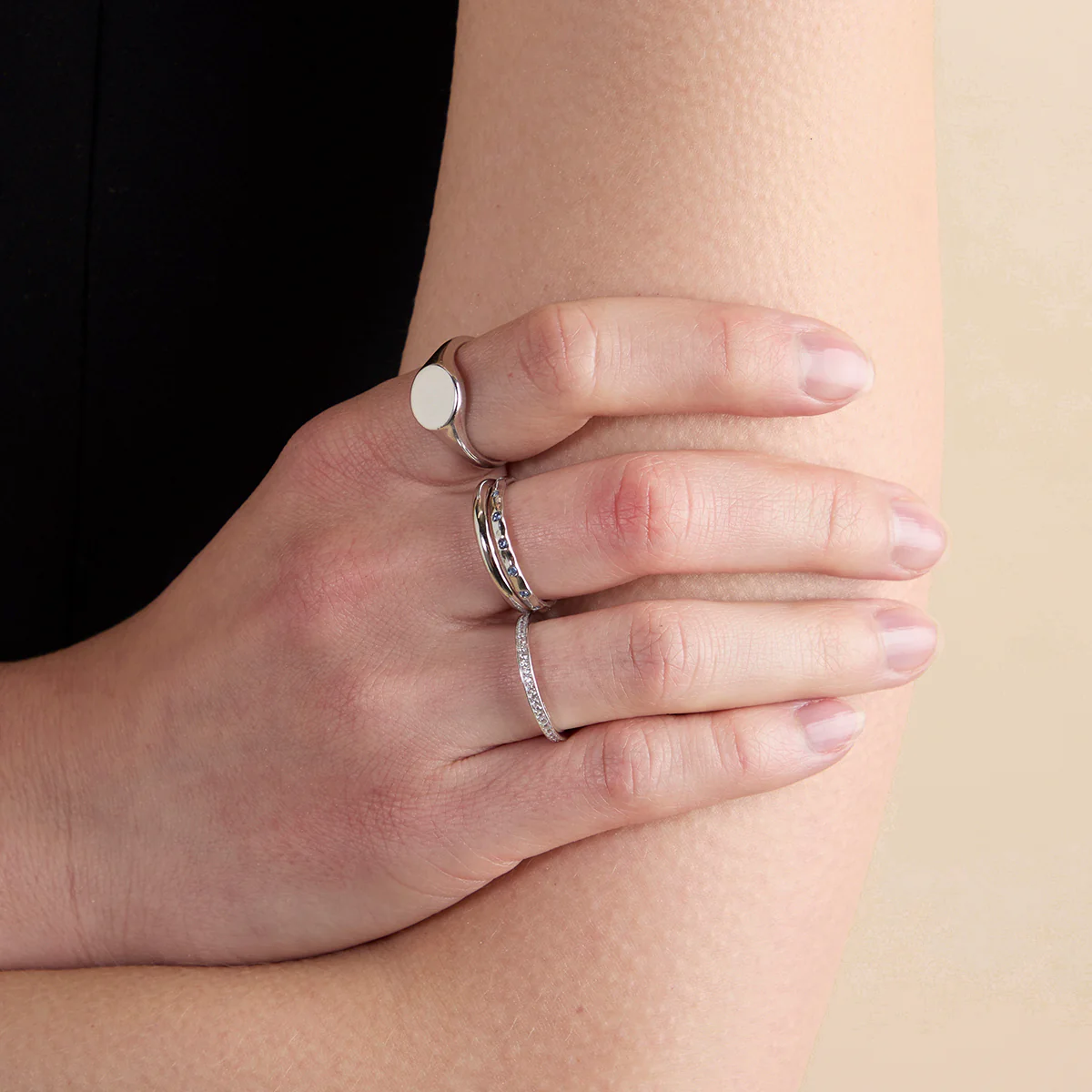 Essential Stacking Ring in Silver - Image 4