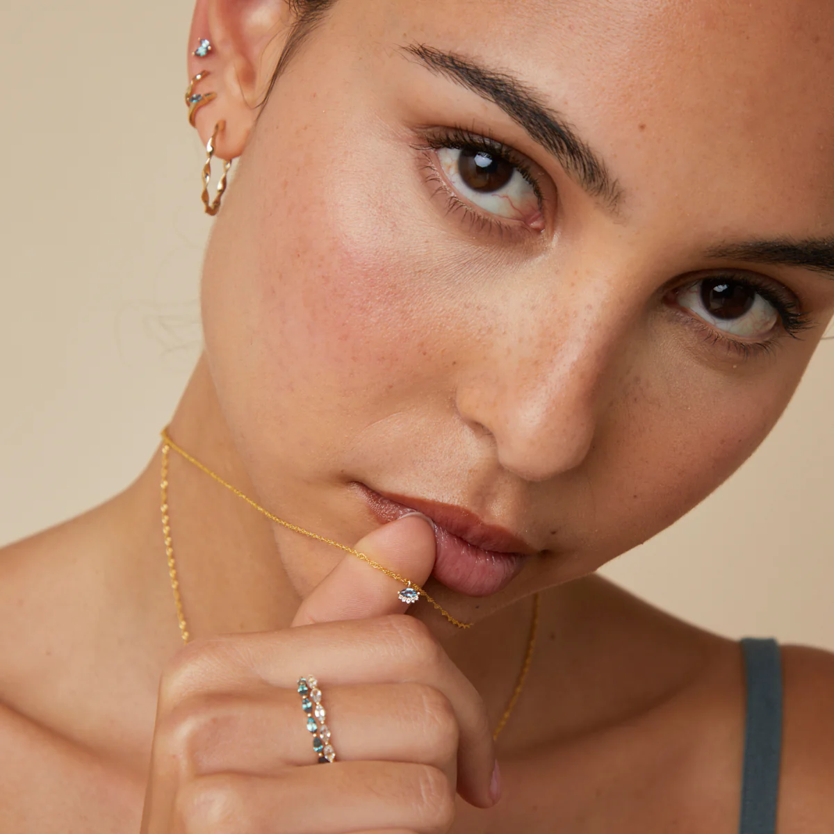 Evil Eye Charm 9k Gold - Image 4