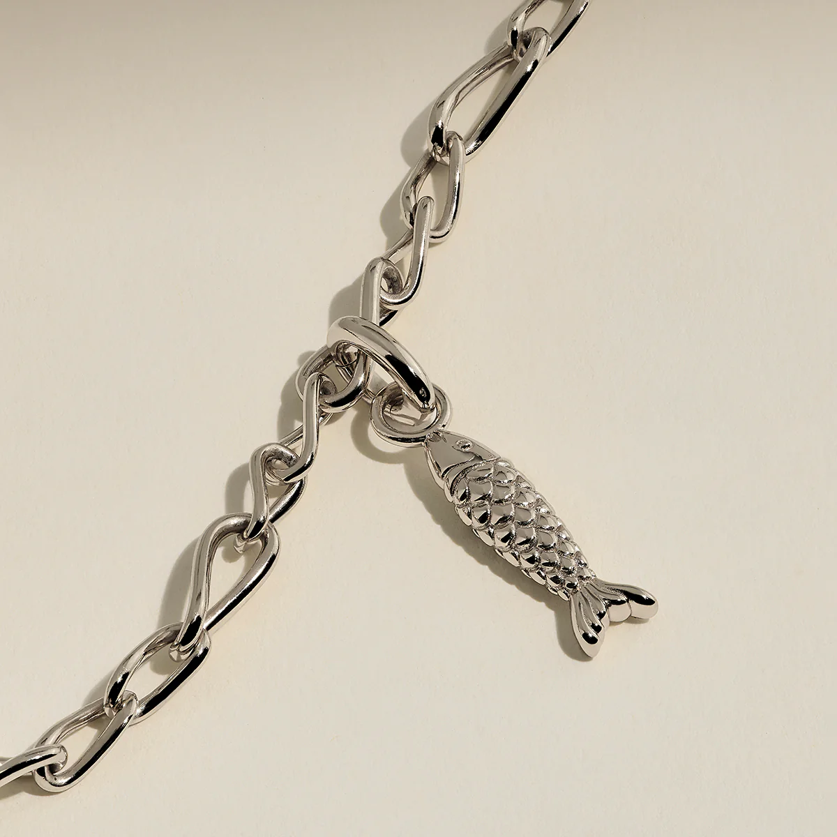 Fish Clip Charm in Silver - Image 4