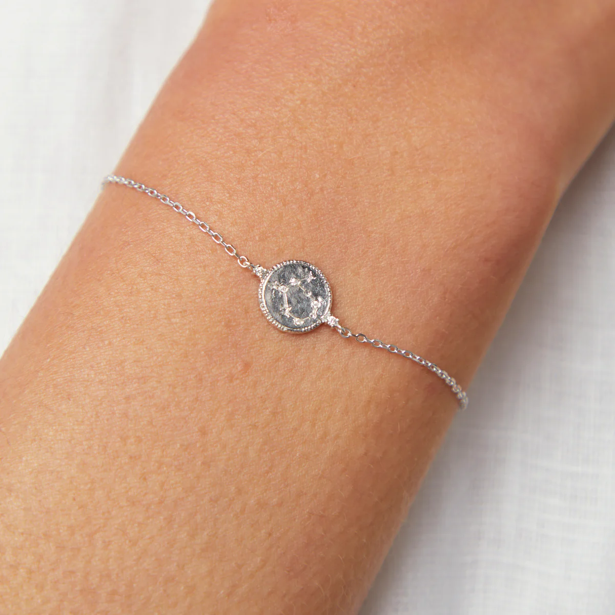 Gemini Zodiac Bracelet in Silver - Image 2