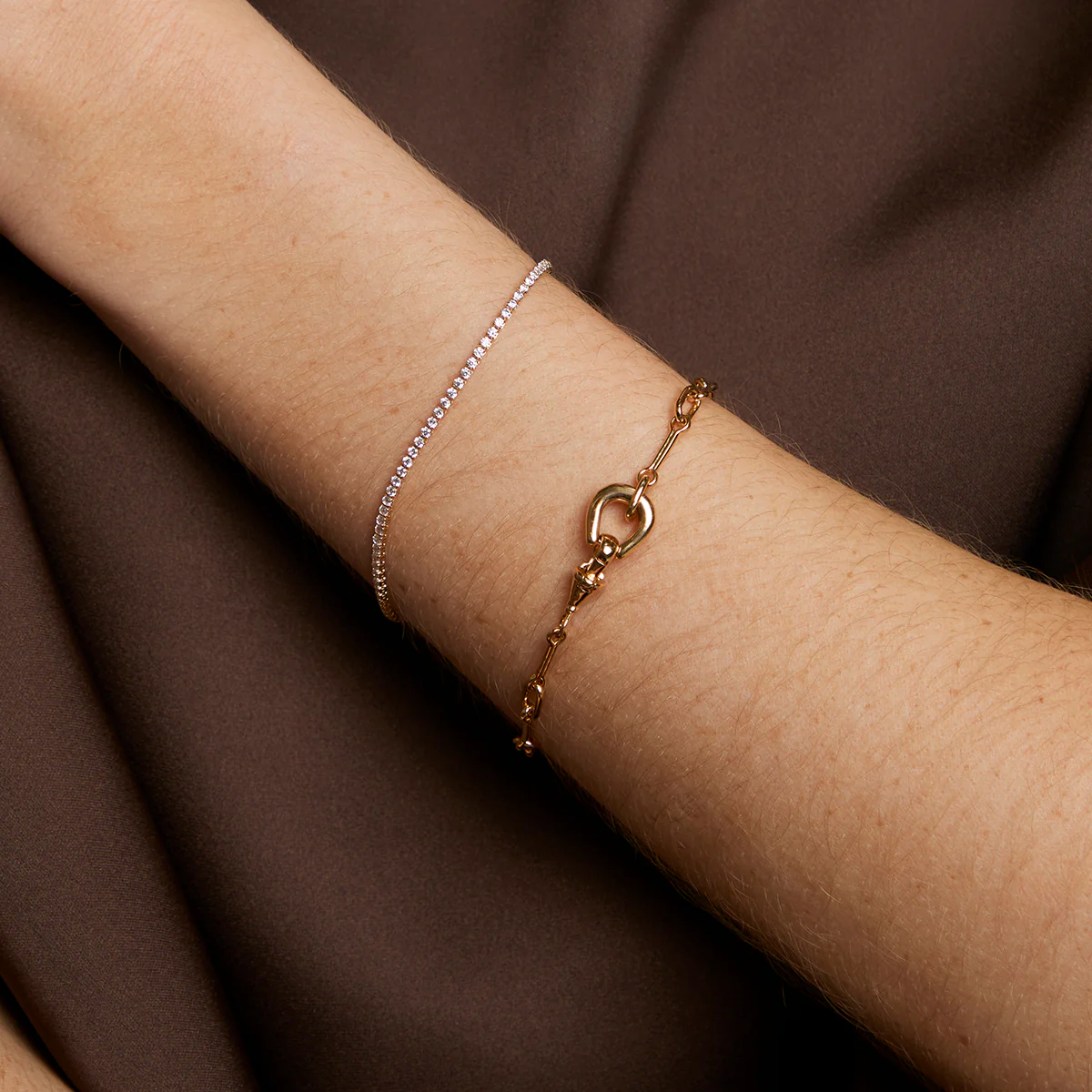 Hardware Chain Bracelet in Gold - Image 3