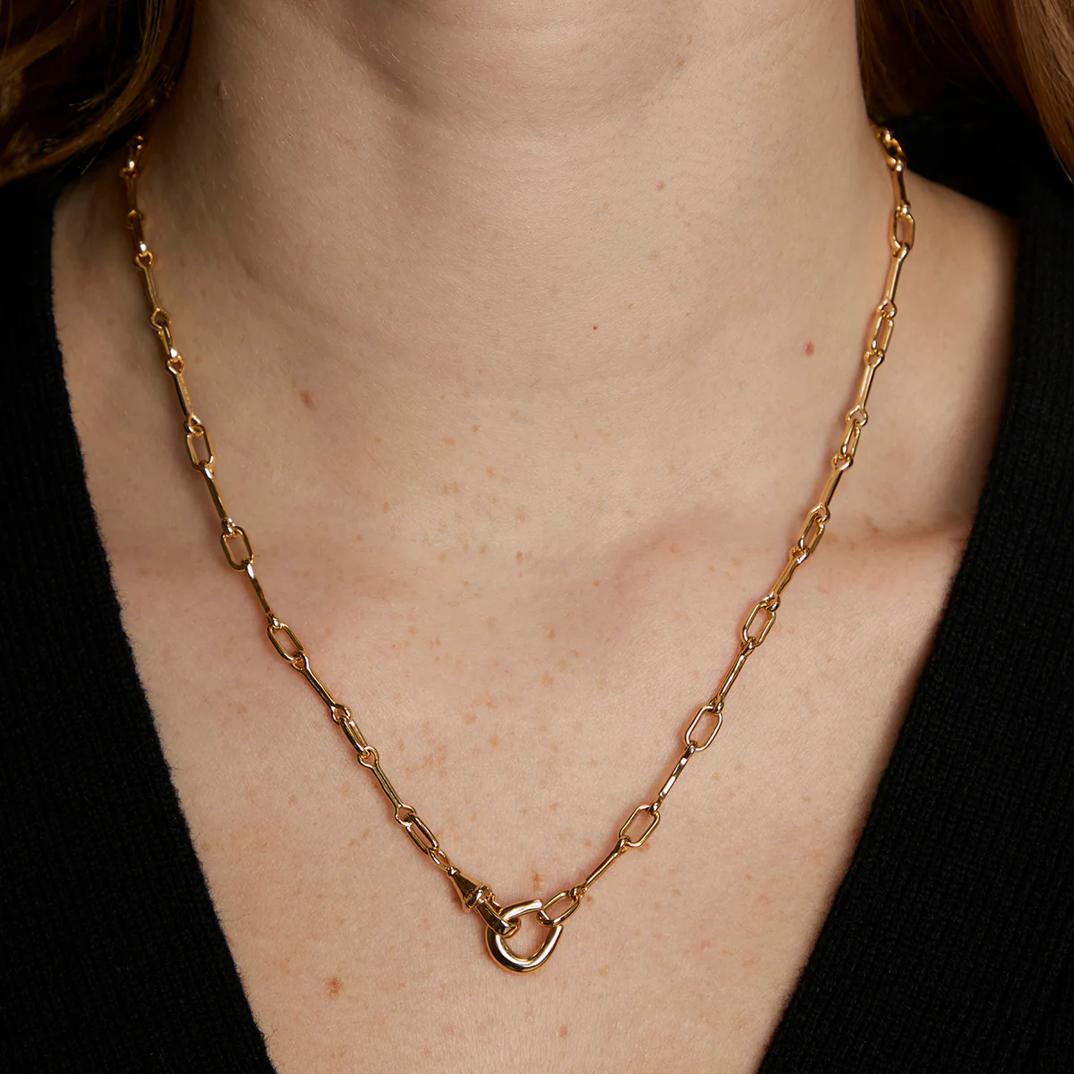 Hardware Chain Necklace in Gold - Image 2