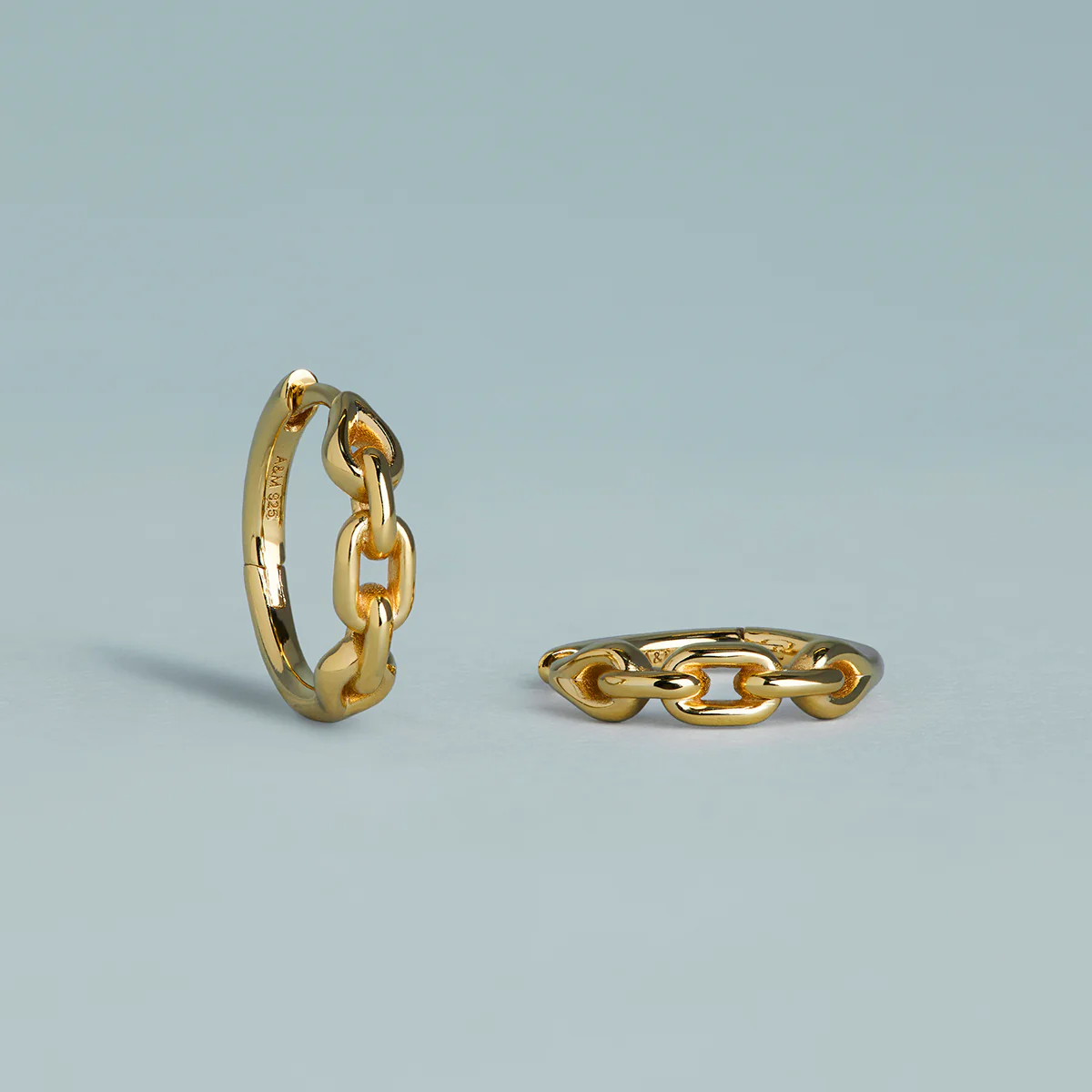 Hardware Link Hoops in Gold - Image 6