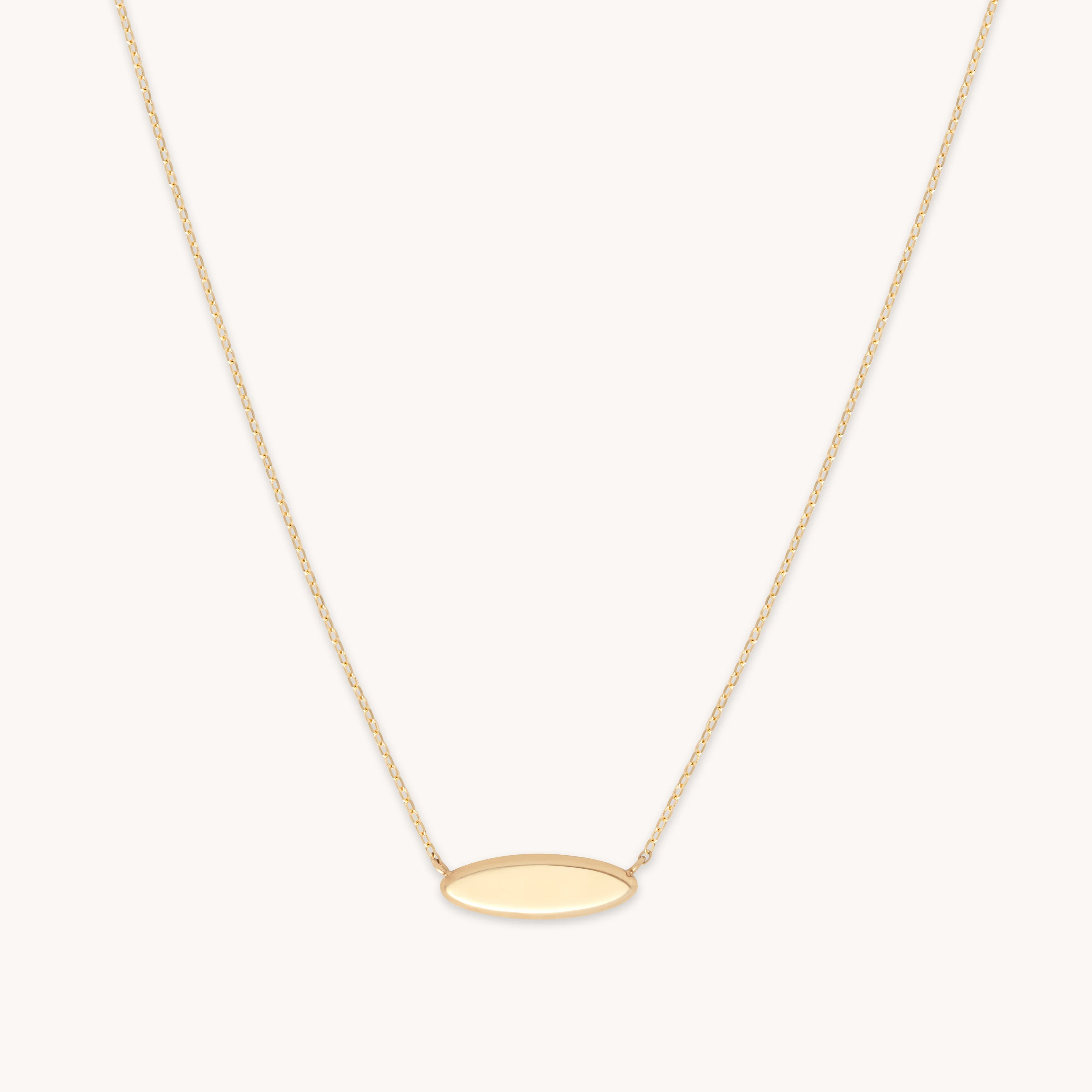 ID Pendant Necklace in Solid Gold