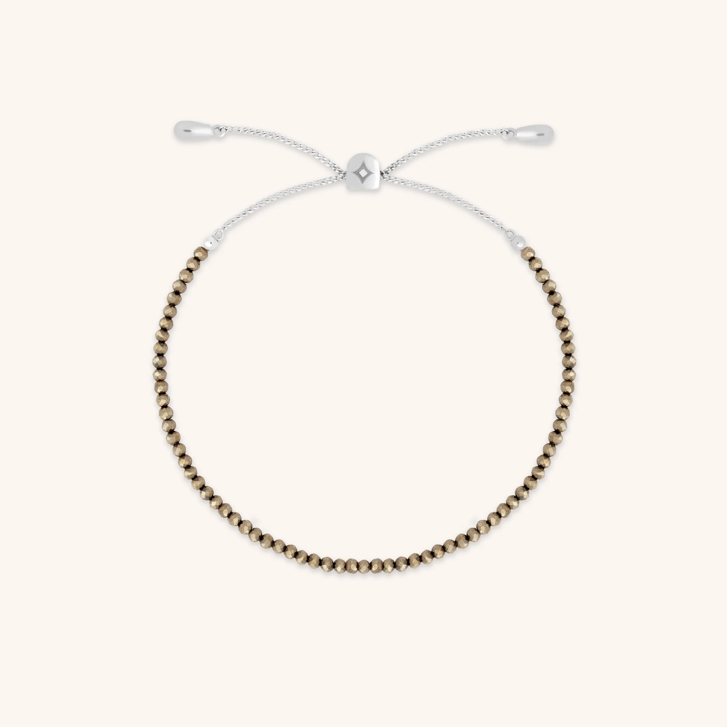 Ironstone Gemstone Bracelet in 9k White Gold