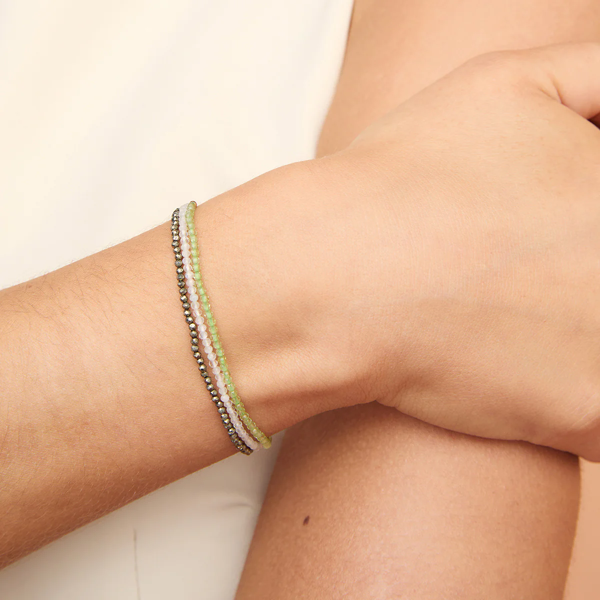 Ironstone Gemstone Bracelet in 9k White Gold - Image 4