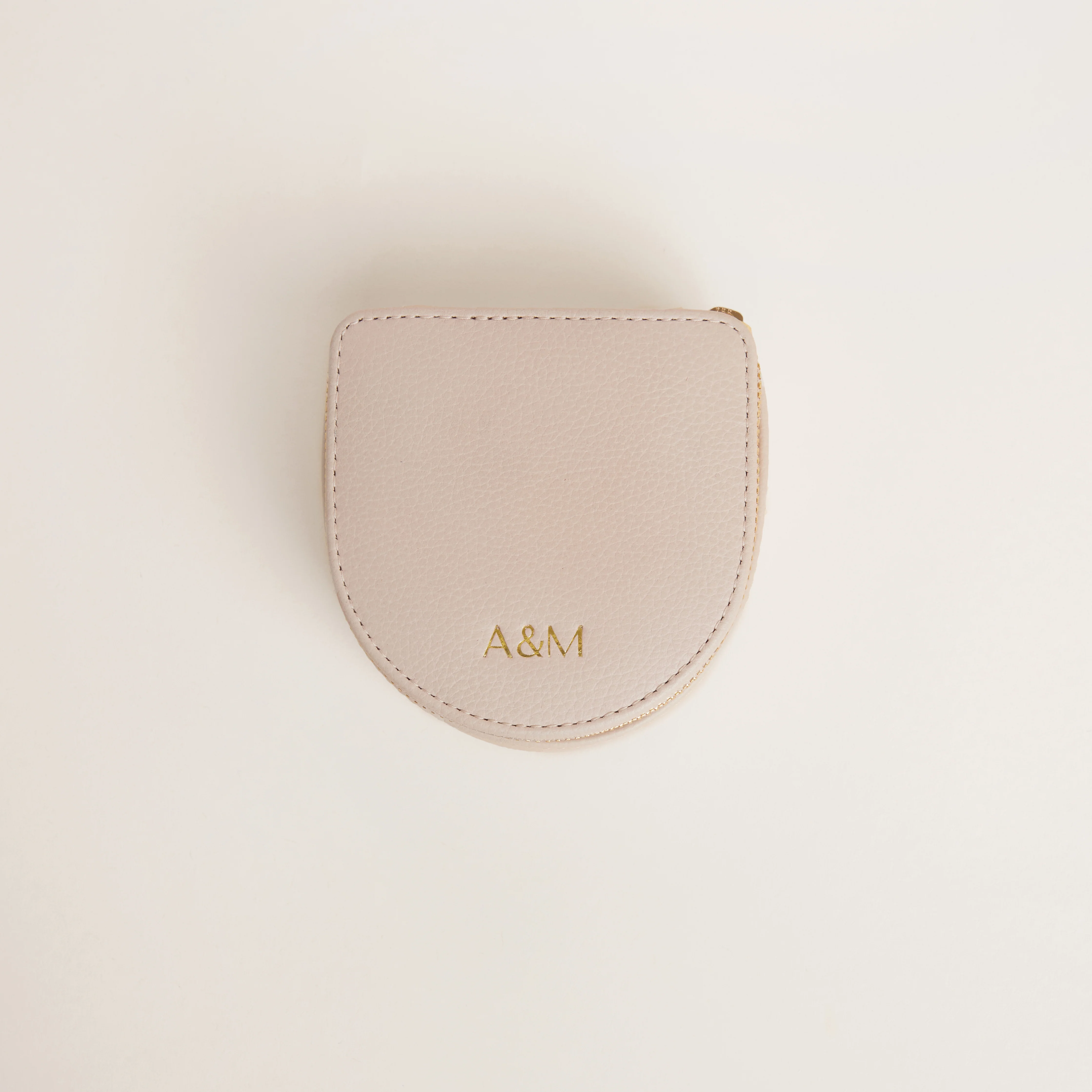 Leather Jewellery Box in Fawn Sand - Image 5