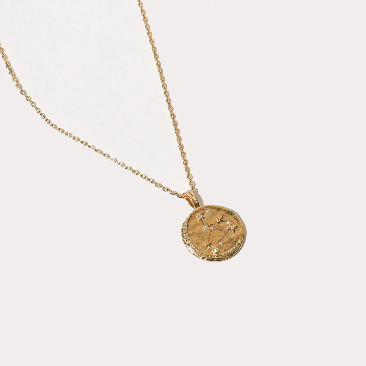 Leo Zodiac Pendant Necklace in Gold - Image 4