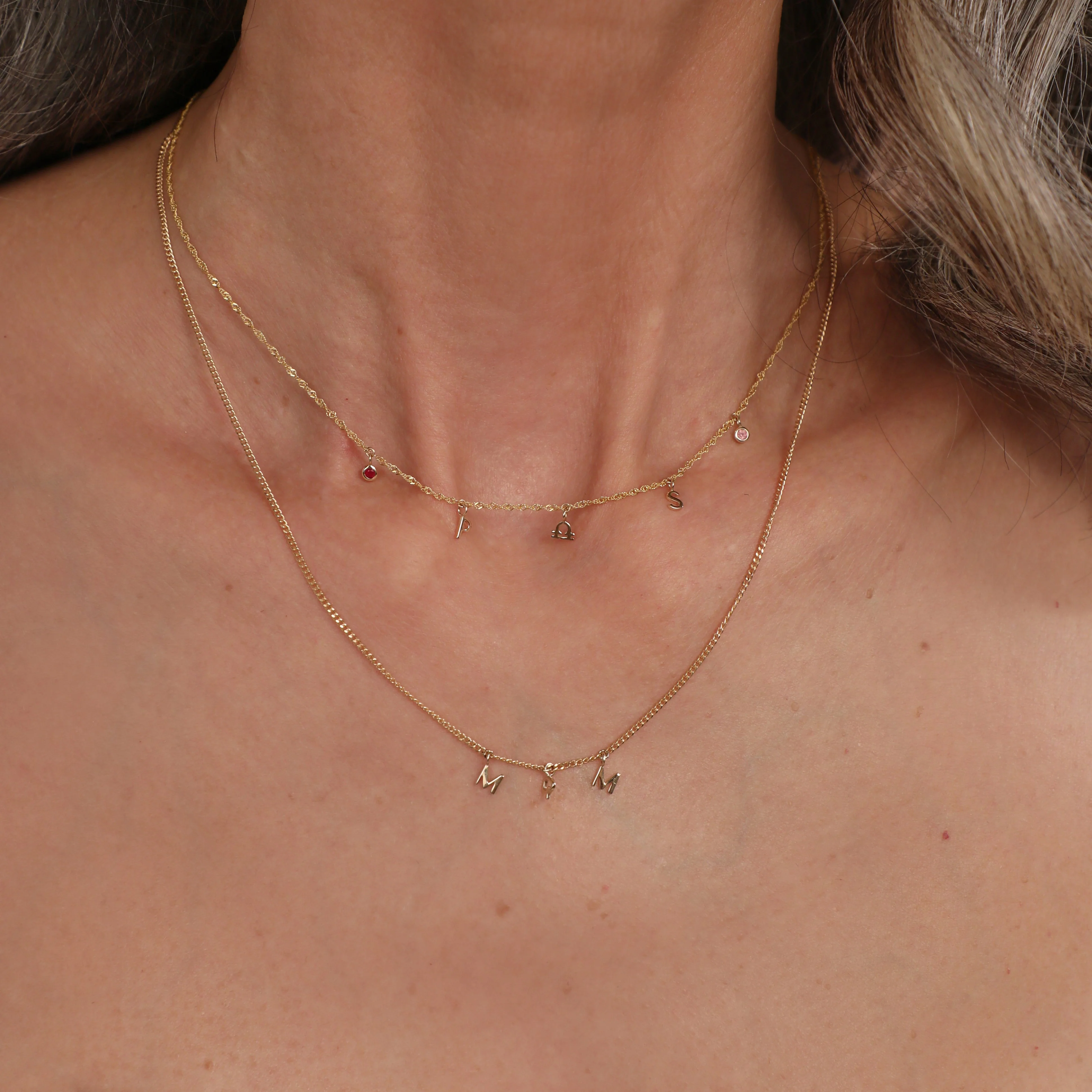 M Initial Charm 9k Gold - Image 4