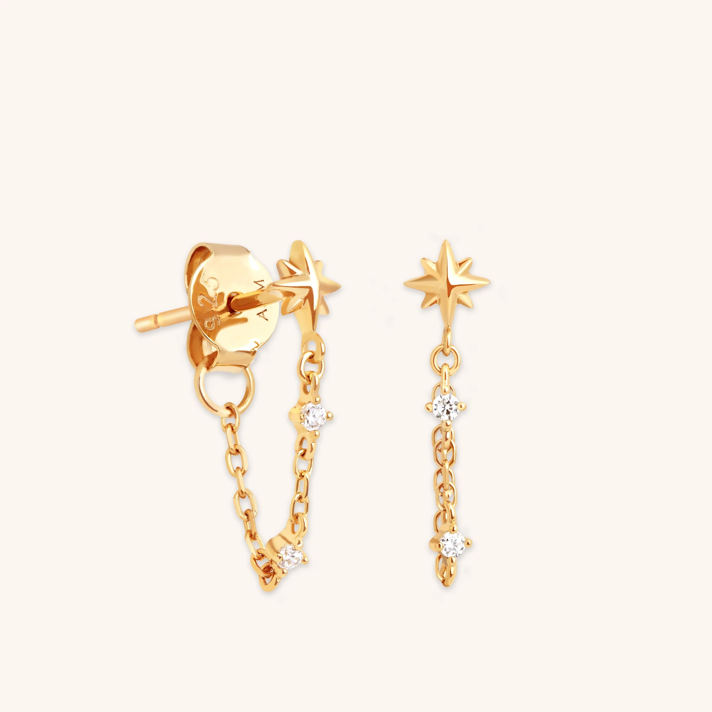 Magic Charm Studs in Gold