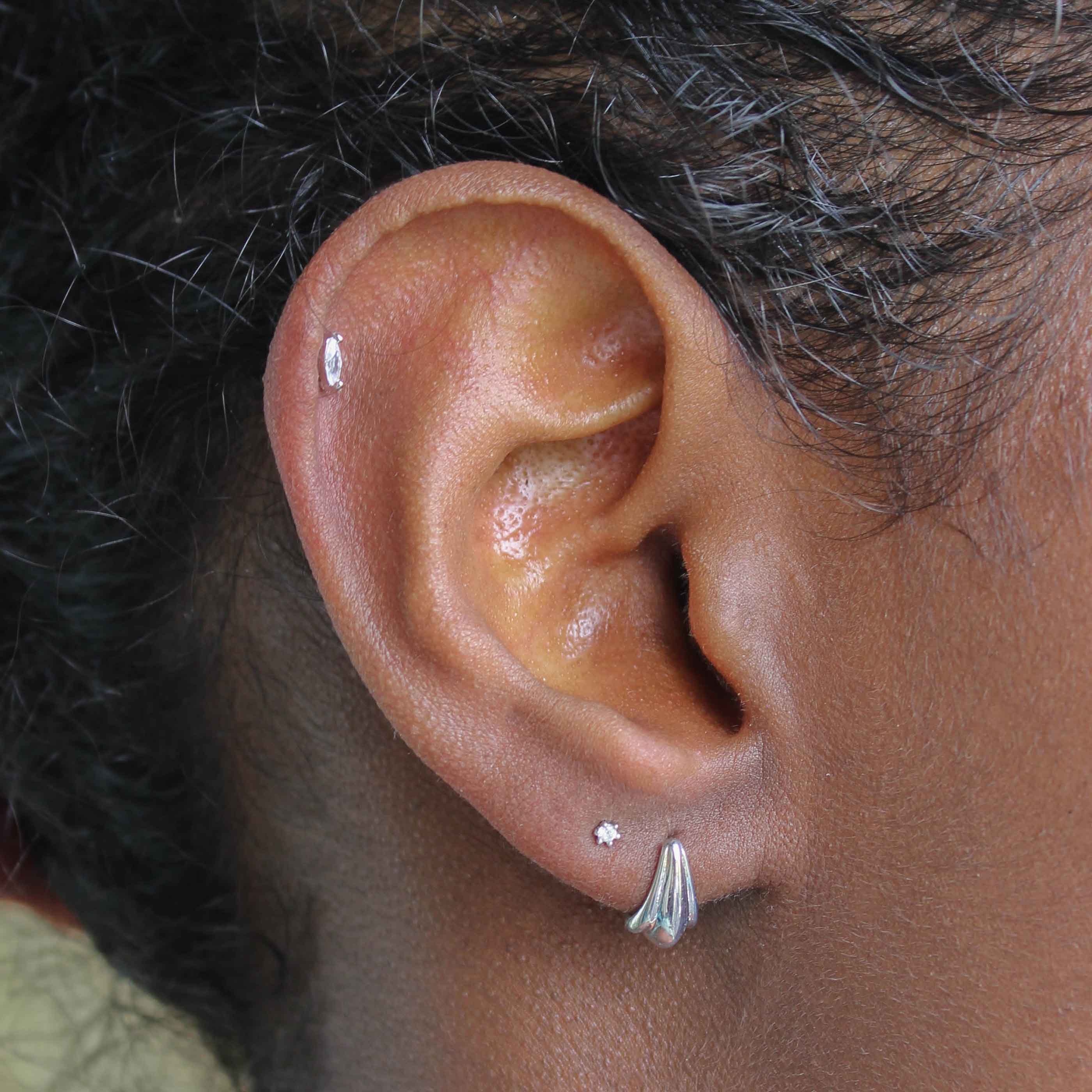 Flora Tiny Barbell in Silver - Image 6