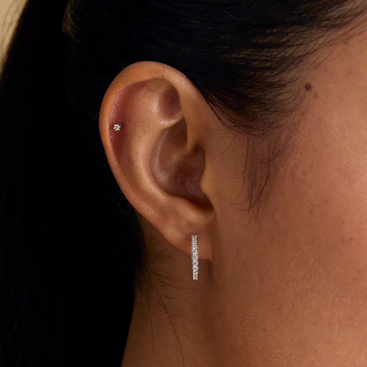 Flora Tiny Barbell in Silver - Image 8