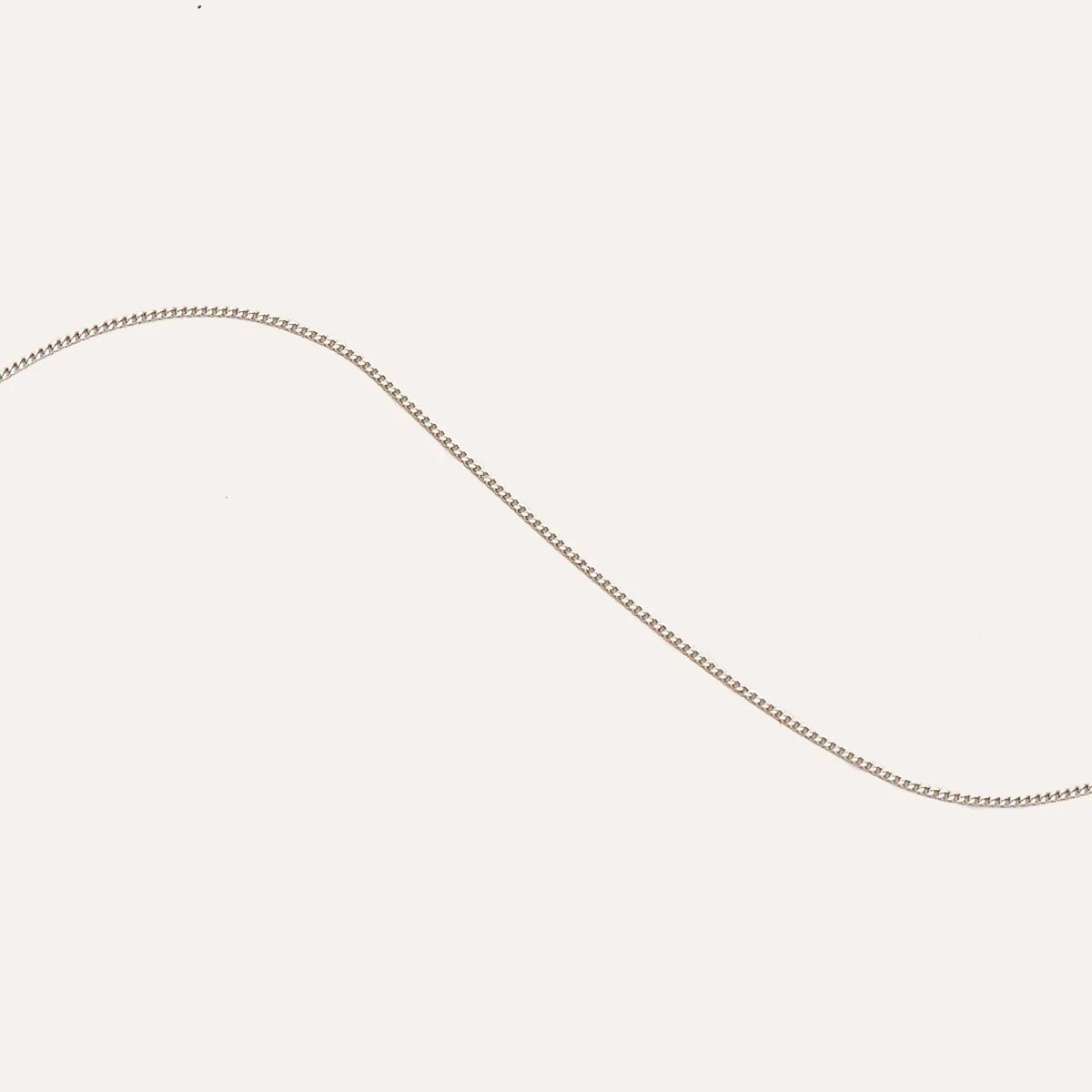Miyu Chain Necklace in Solid White Gold - Image 4