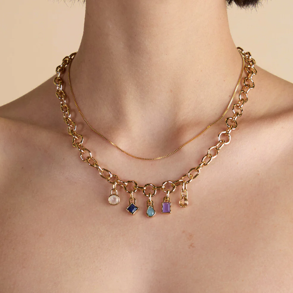 Moonstone June Clip Charm in Gold - Image 3
