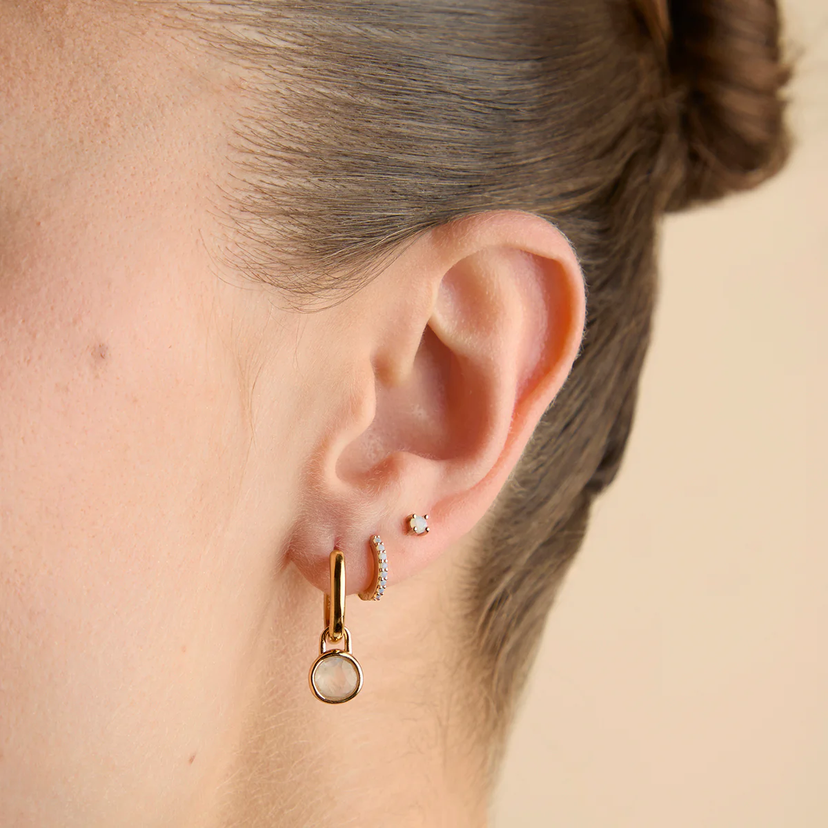 Moonstone June Clip Charm in Gold - Image 4