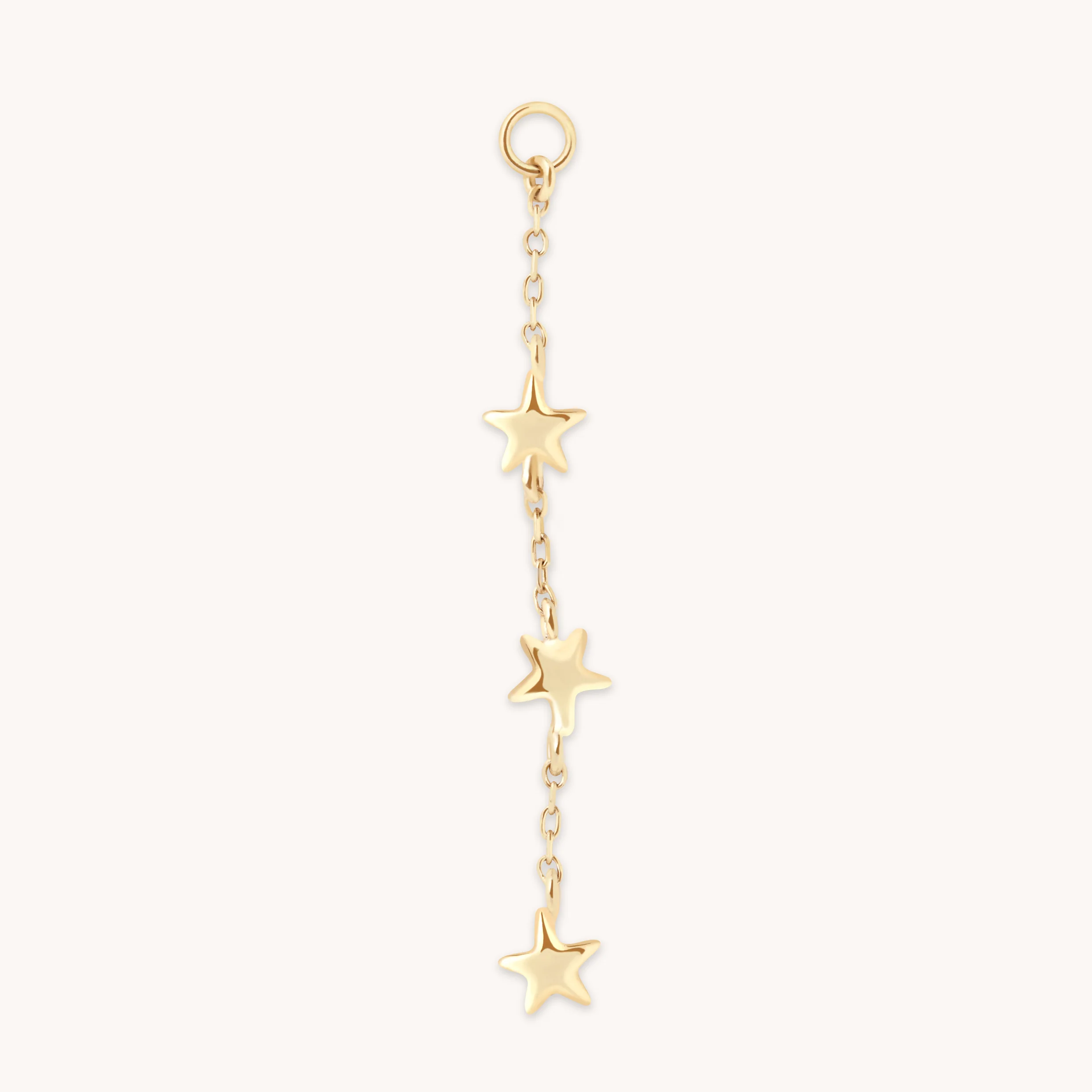 Multi Star Piercing Chain in Solid Gold