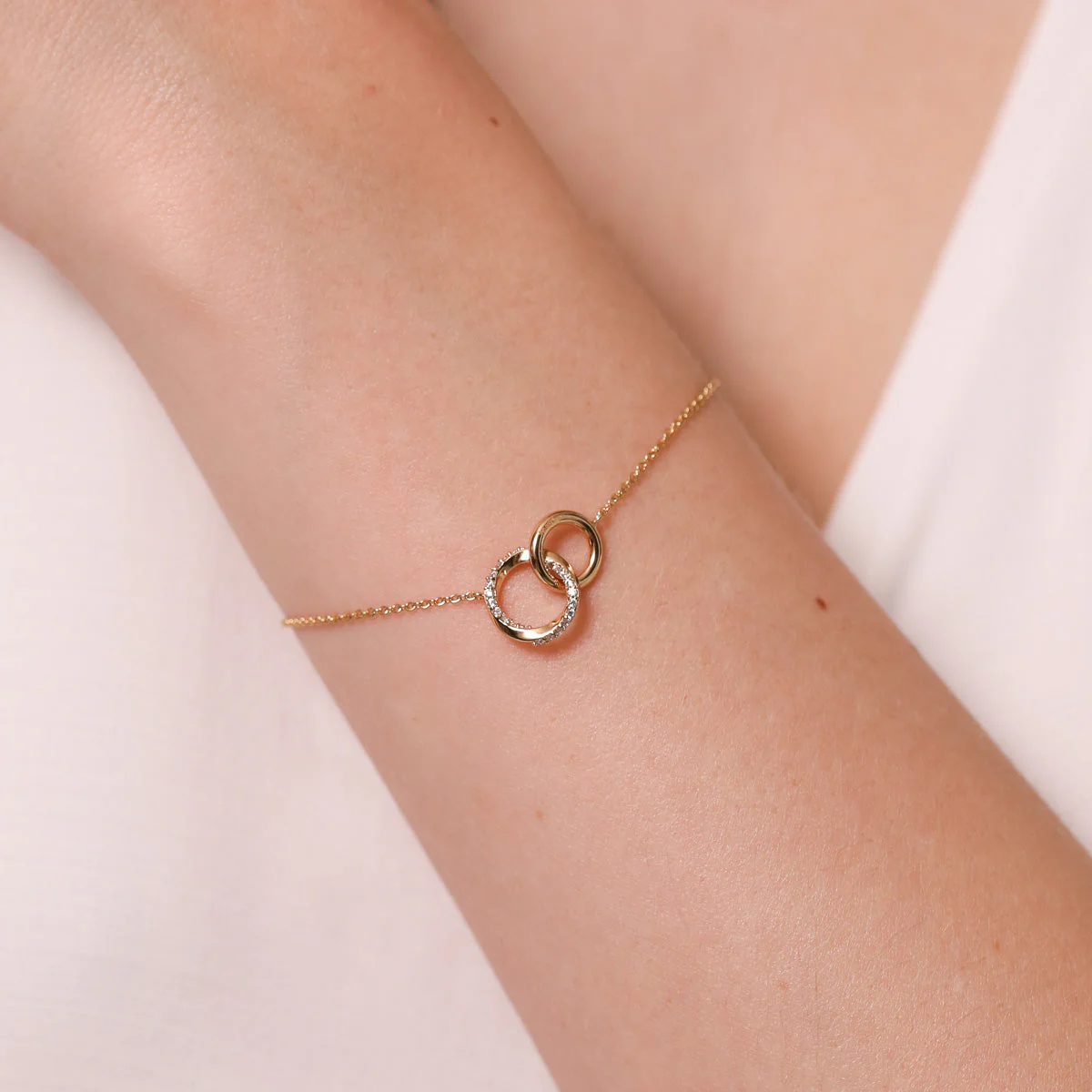 Orbit Crystal Bracelet in Gold - Image 2
