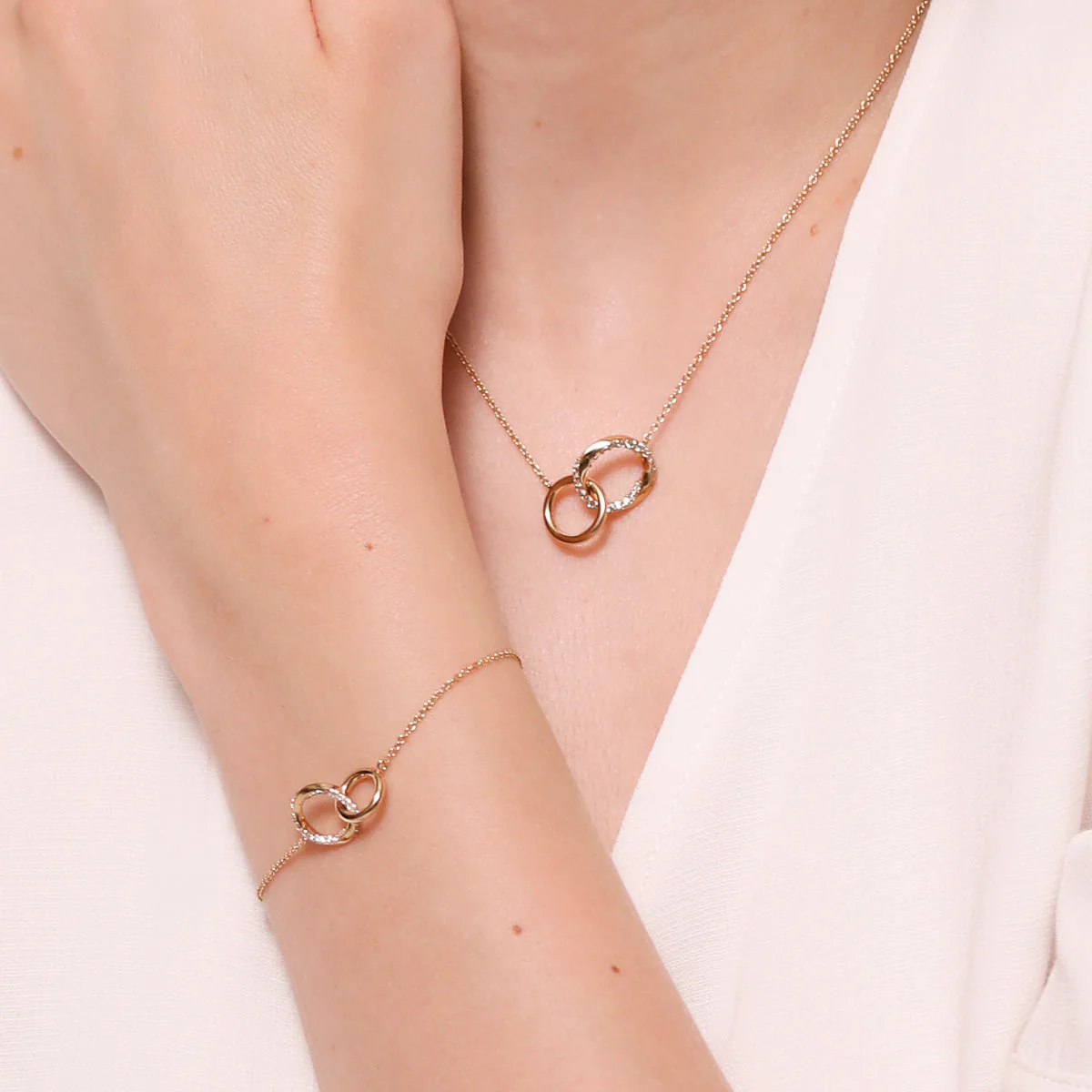 Orbit Crystal Bracelet in Gold - Image 3