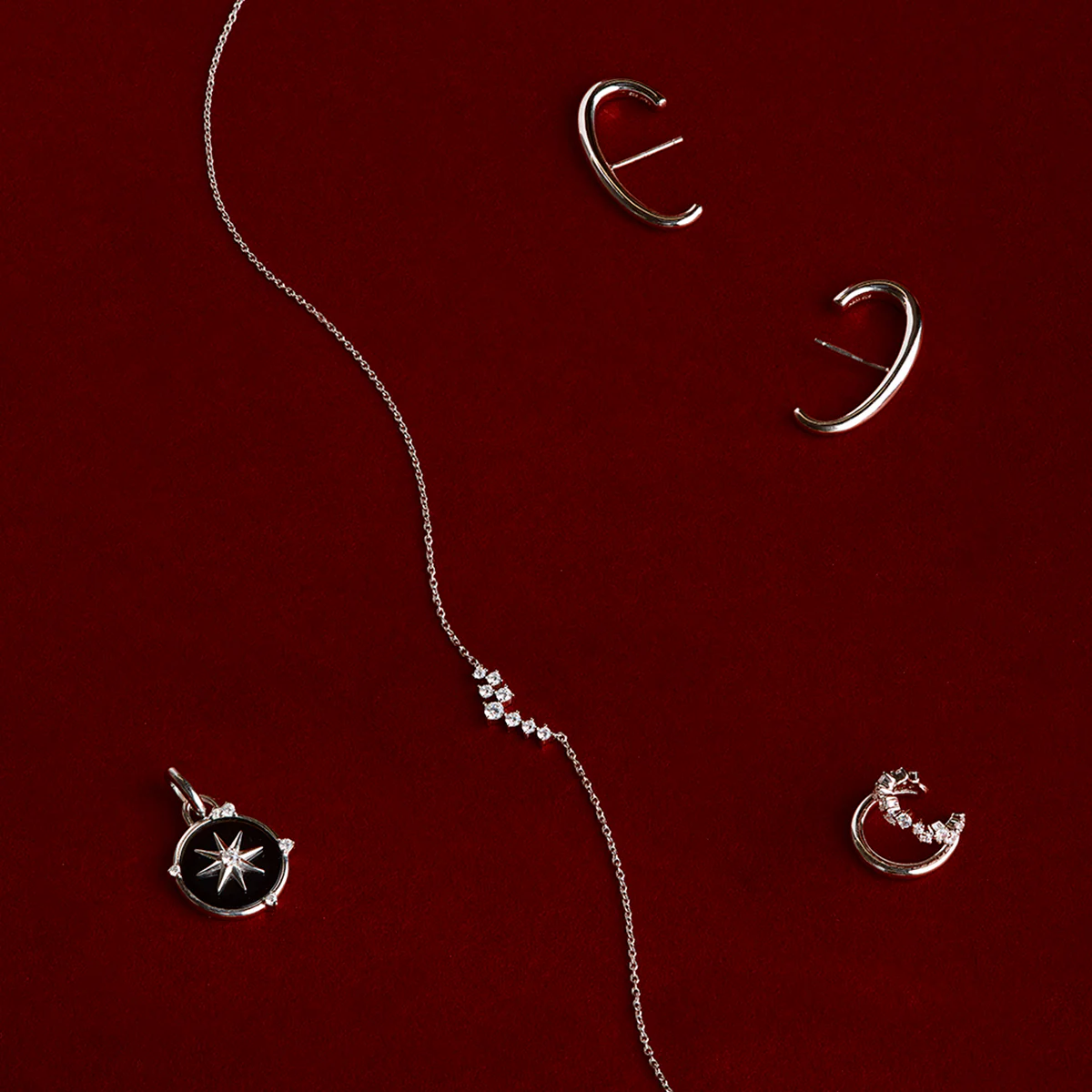Orbit Dome Stud in Silver - Image 4