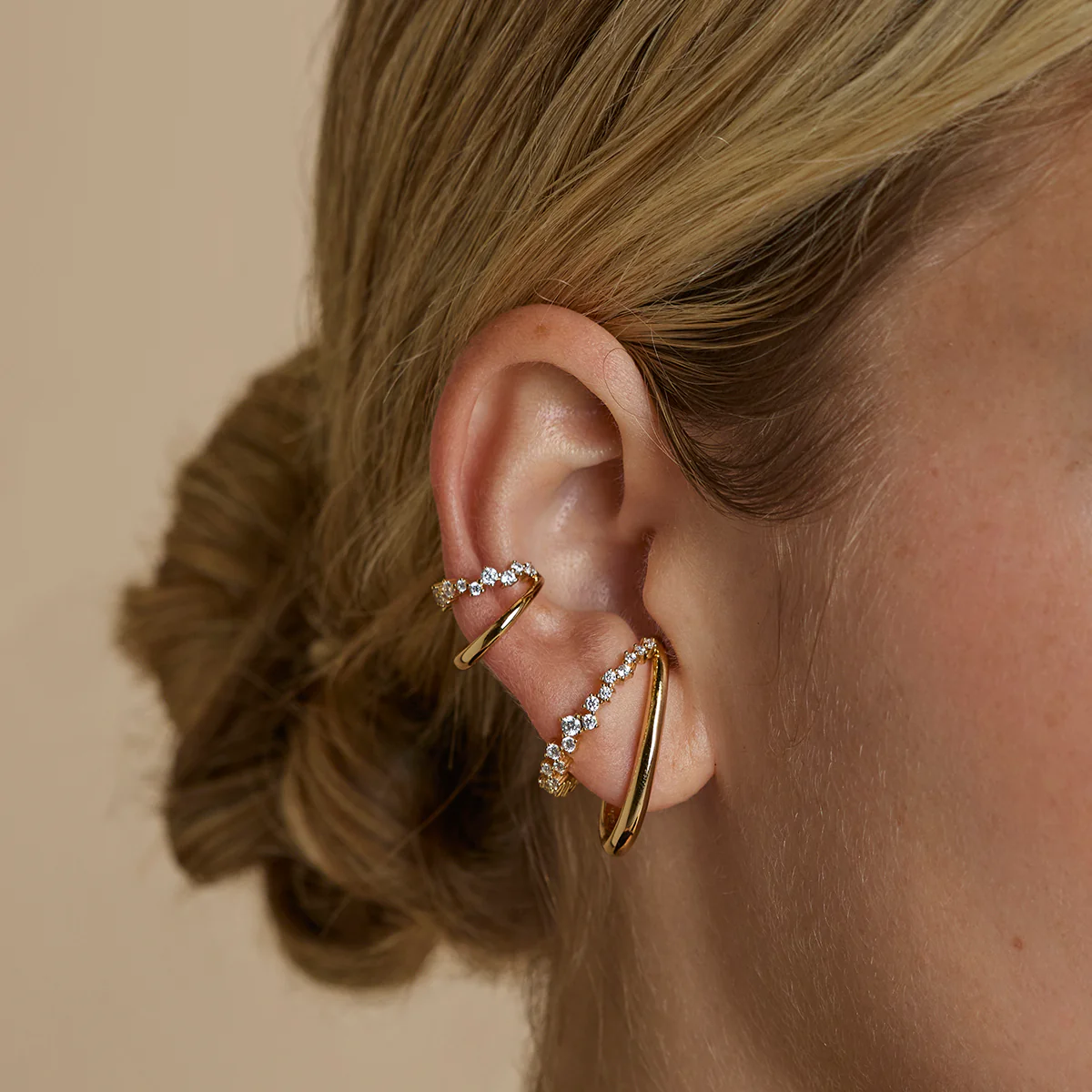 Orbit Dome Studs in Gold - Image 3