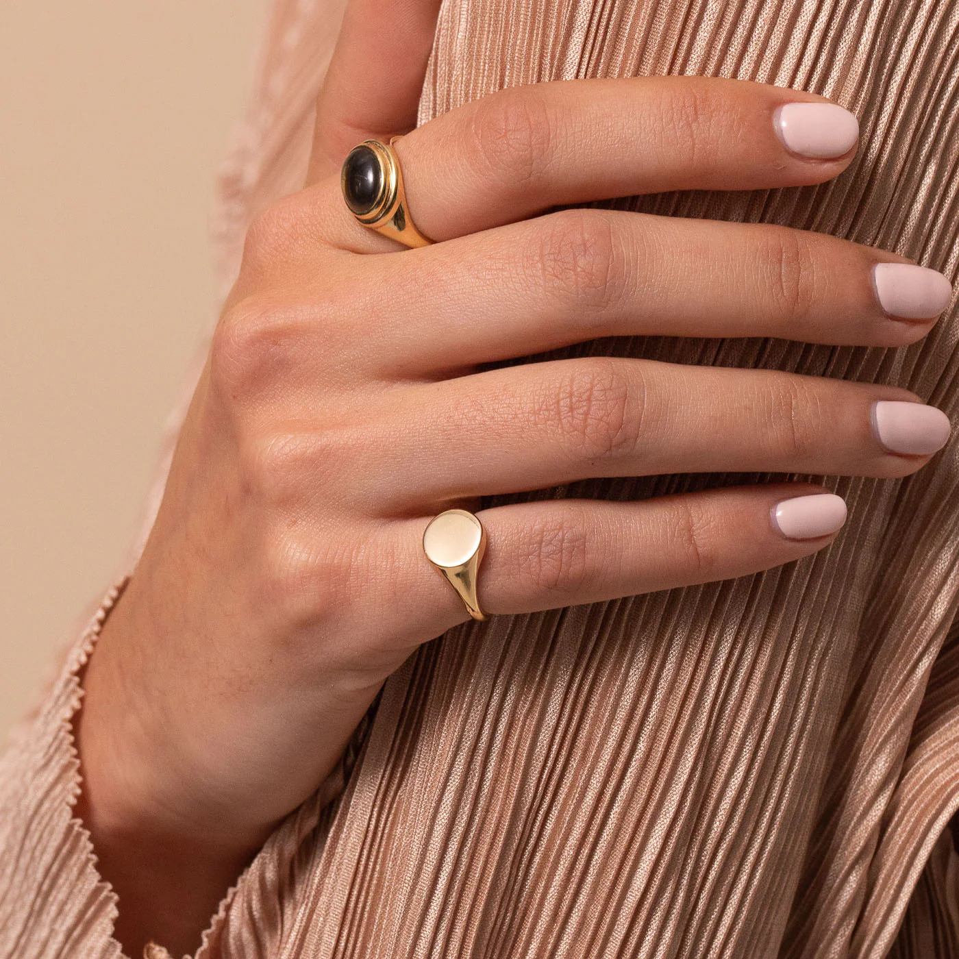 Orbit Signet Ring in Gold - Image 4