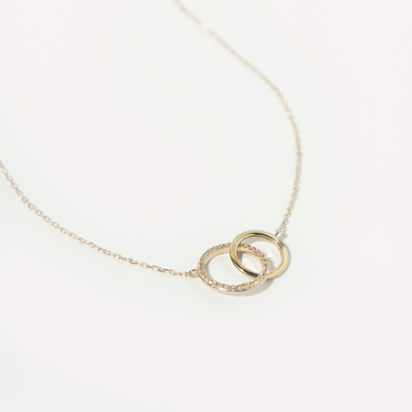 Orbit Topaz Necklace in Solid Gold - Image 4