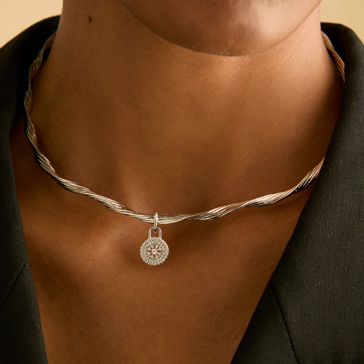 Pavé Star Charm in Silver - Image 4