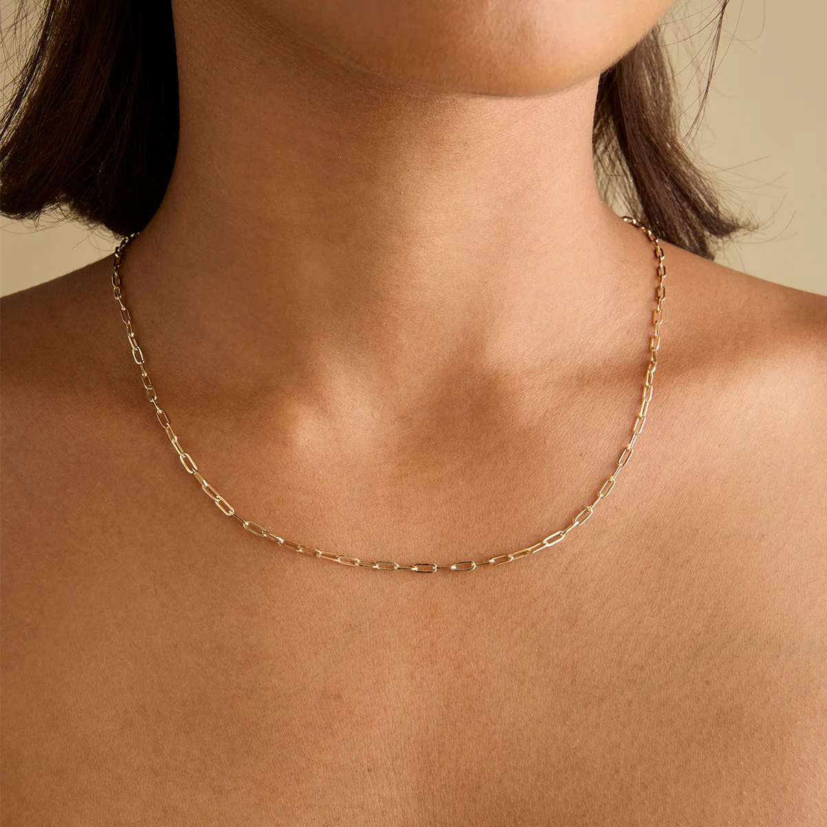 Piccadilly Chain Necklace in Solid Gold - Image 2
