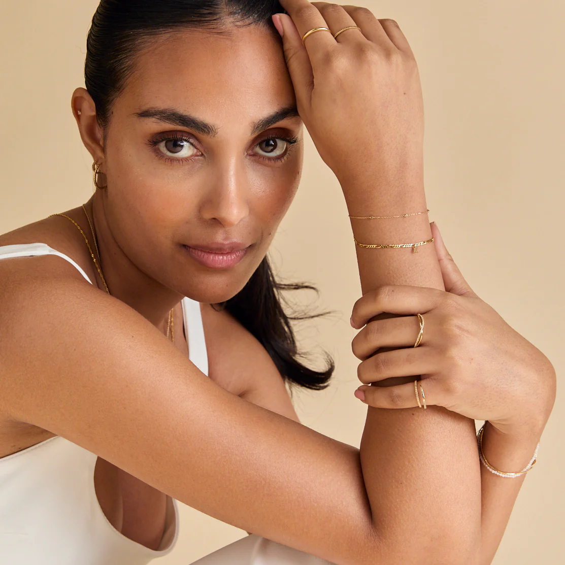 Ridged Band Ring in Solid Gold - Image 5